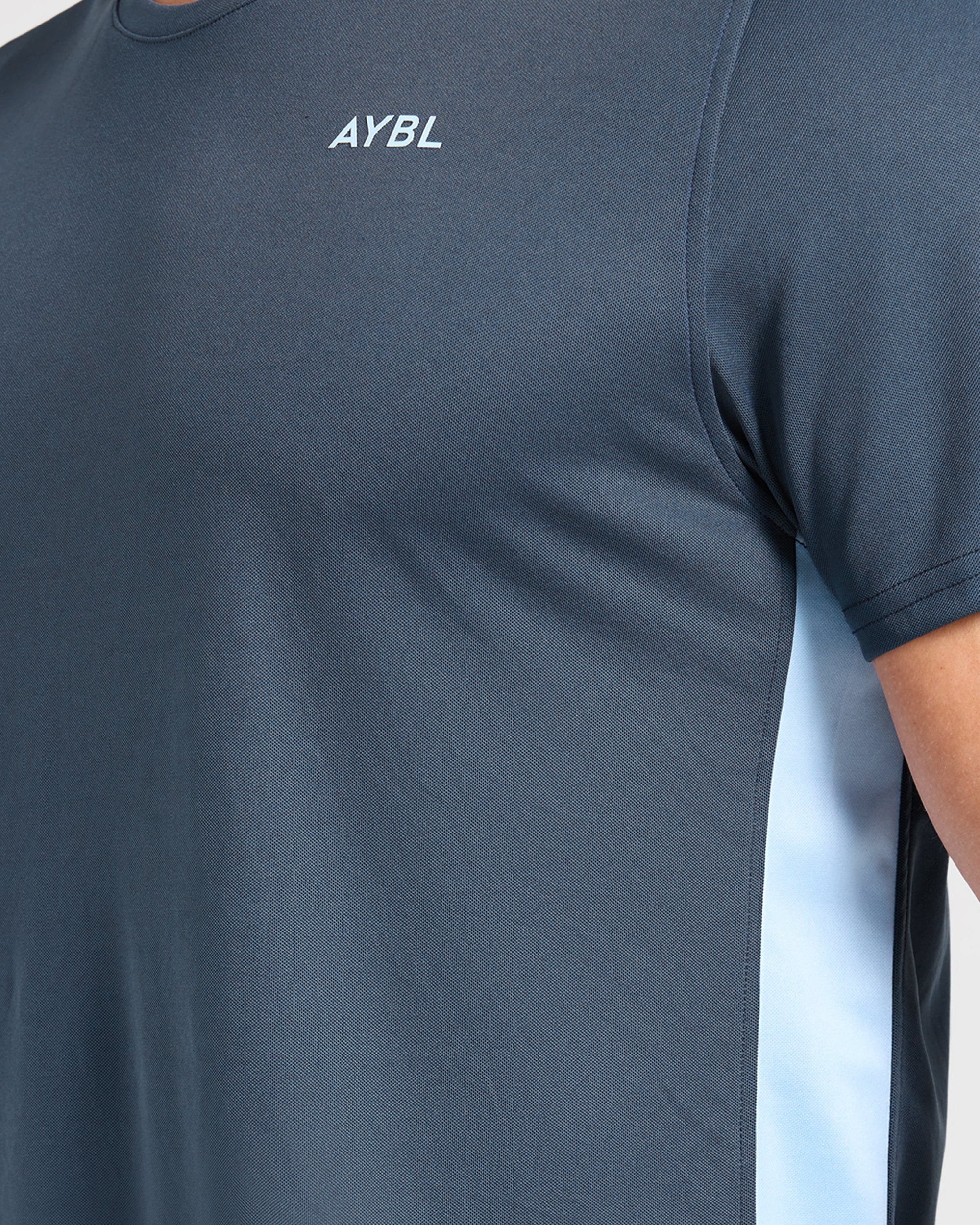 Active T Shirt - Muted Navy/Light Blauw