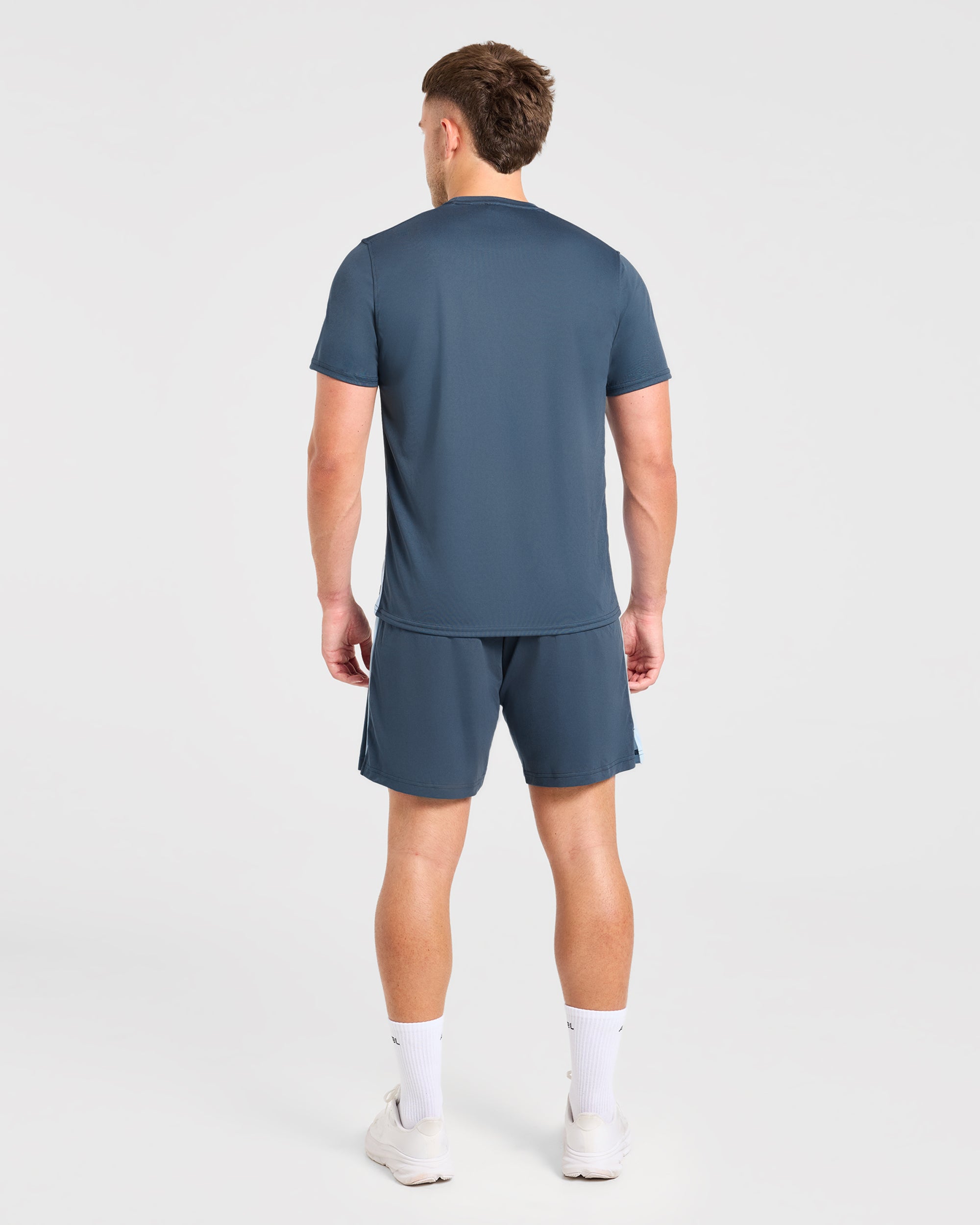 Active T Shirt - Muted Navy/Light Blauw