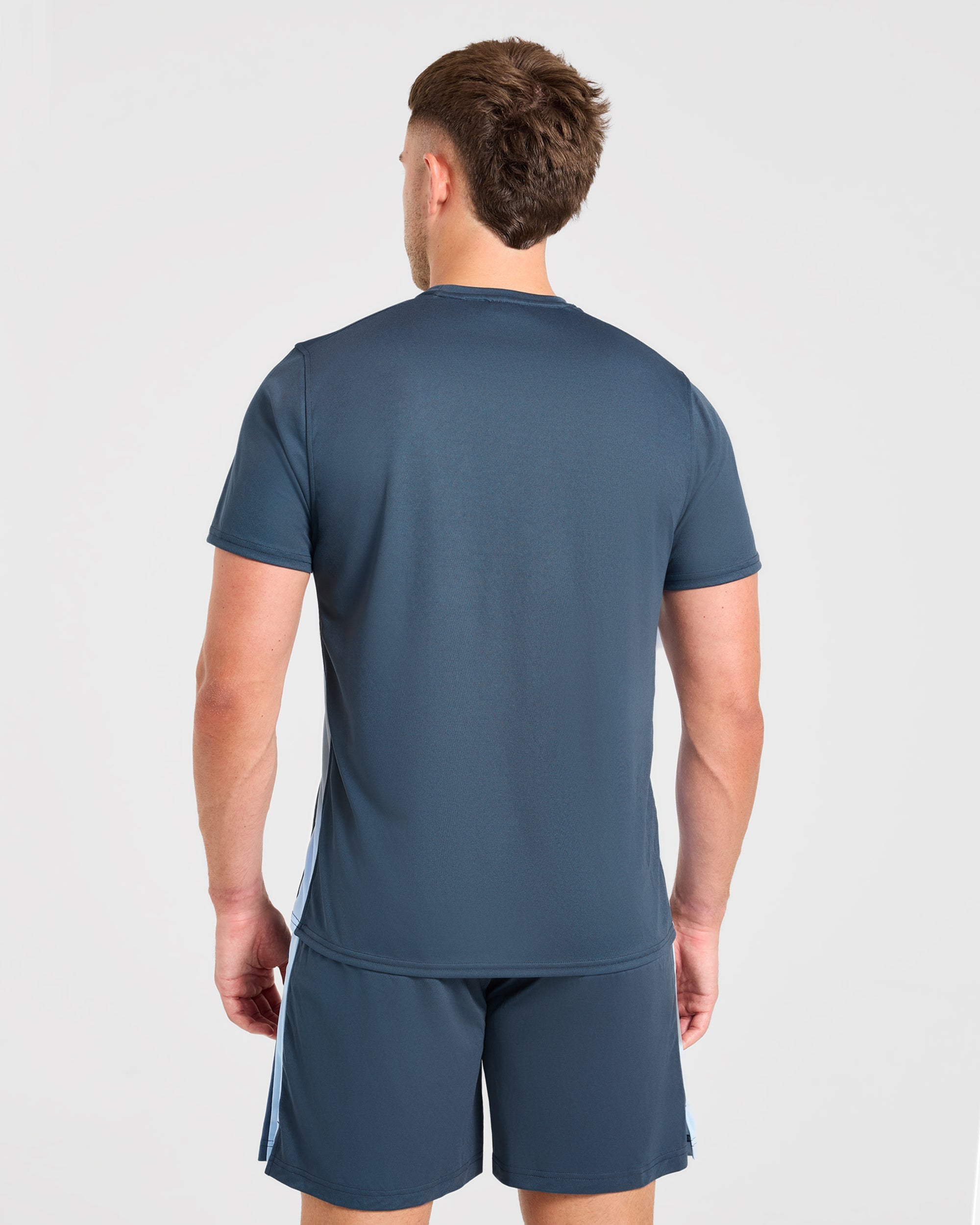 Active T Shirt - Muted Navy/Light Blauw