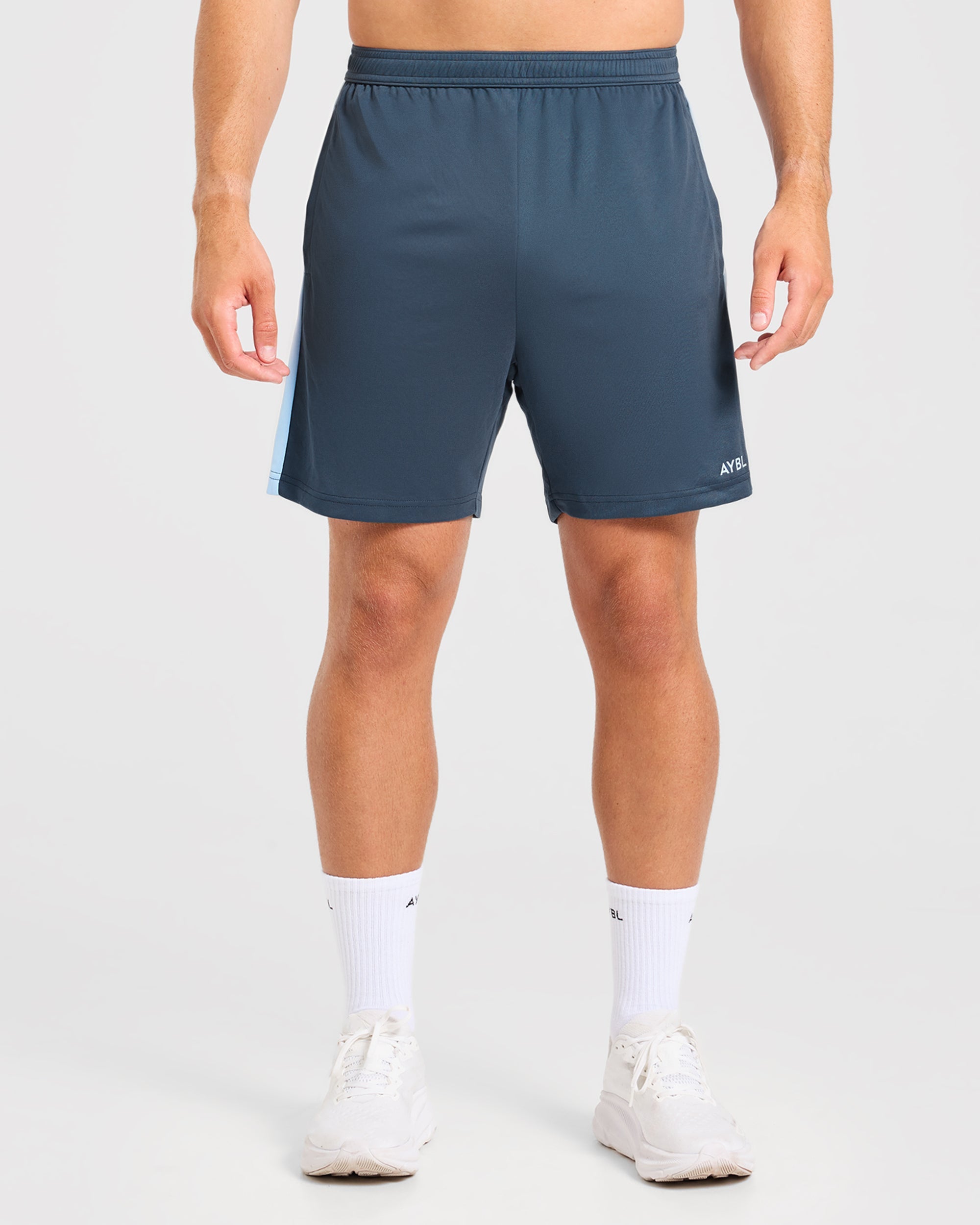 Active Shorts - Muted Navy/Light Blauw
