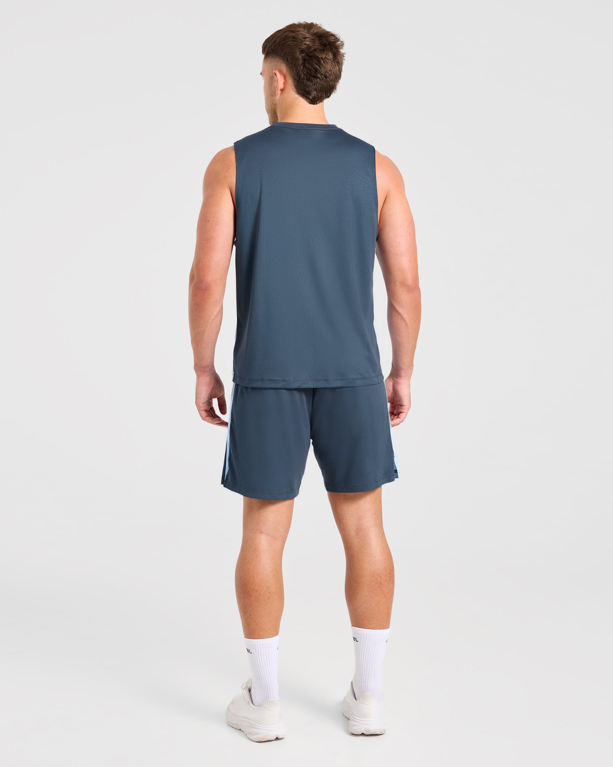 Active Vest - Muted Navy/Light Blauw