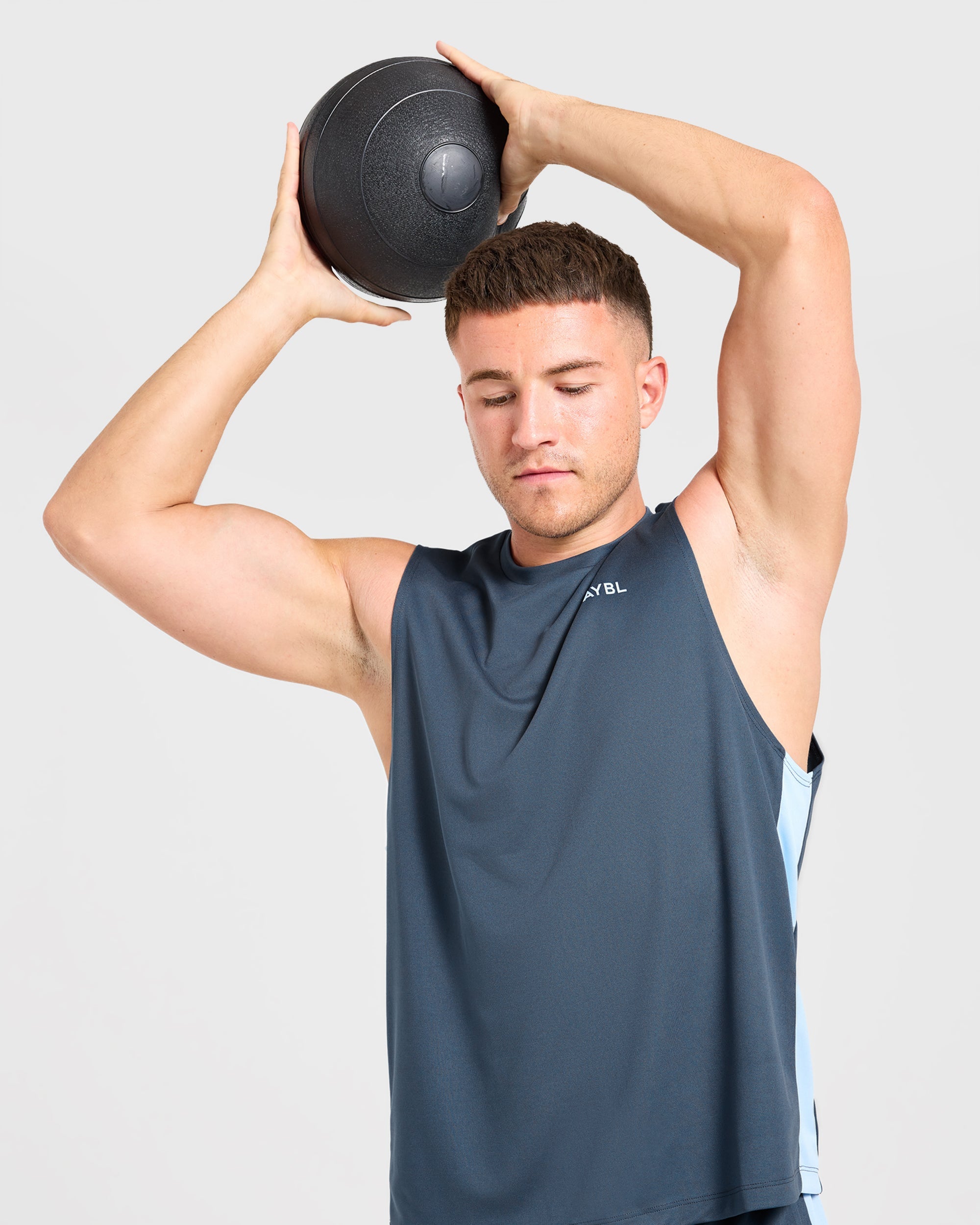 Active Vest - Muted Navy/Light Blauw
