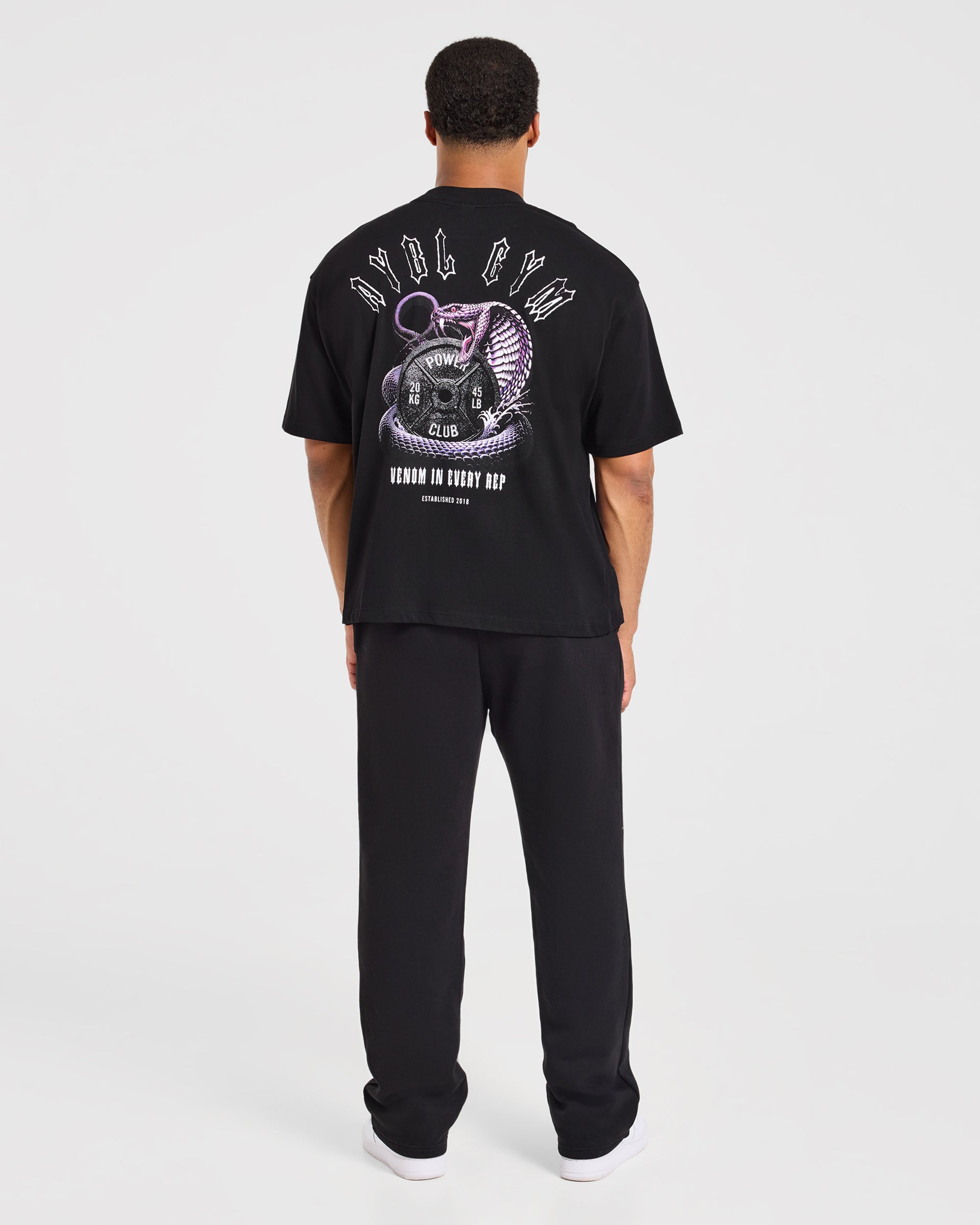 Venom In Every Rep Oversized T Shirt - Zwart