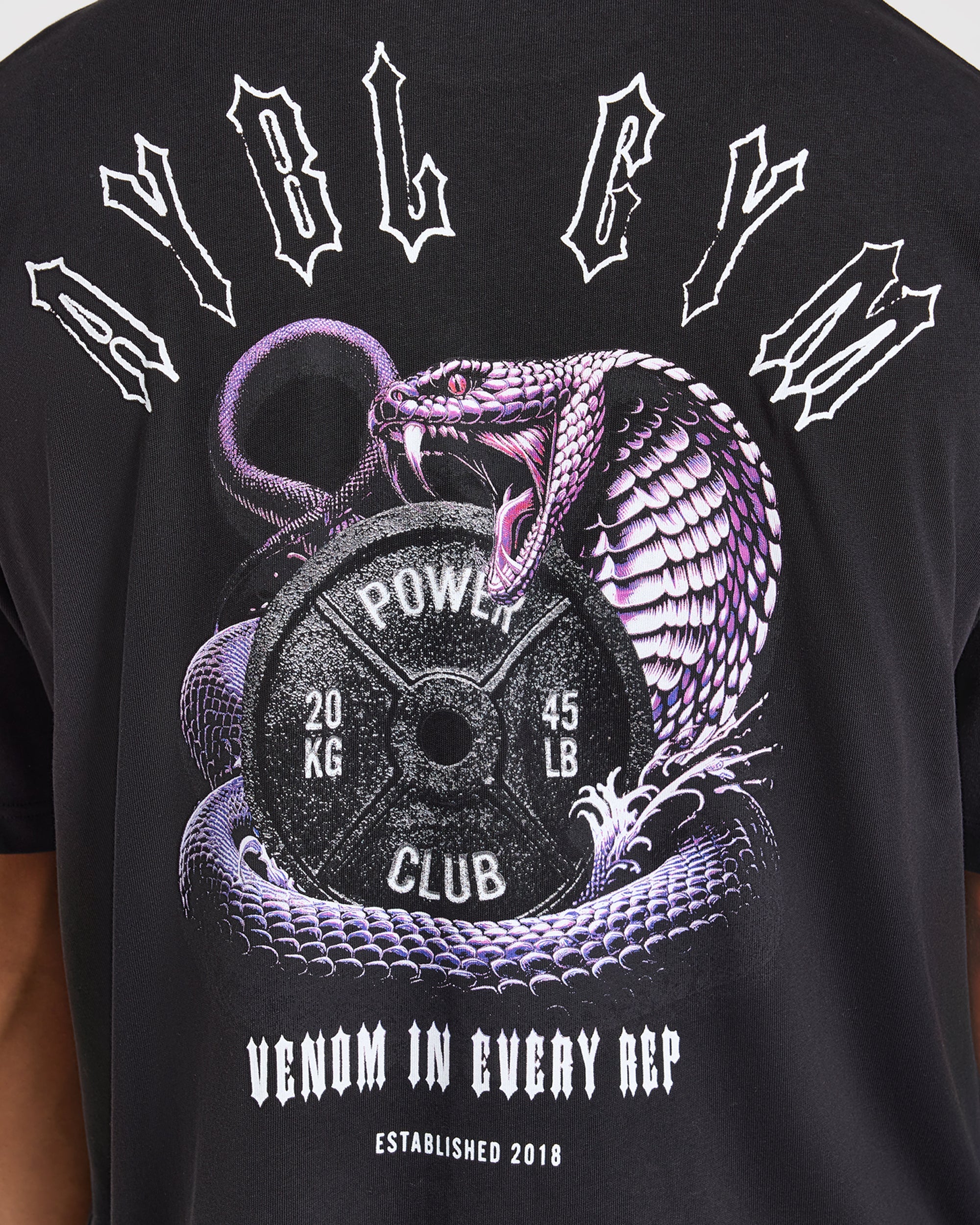 Venom In Every Rep Oversized T Shirt - Zwart