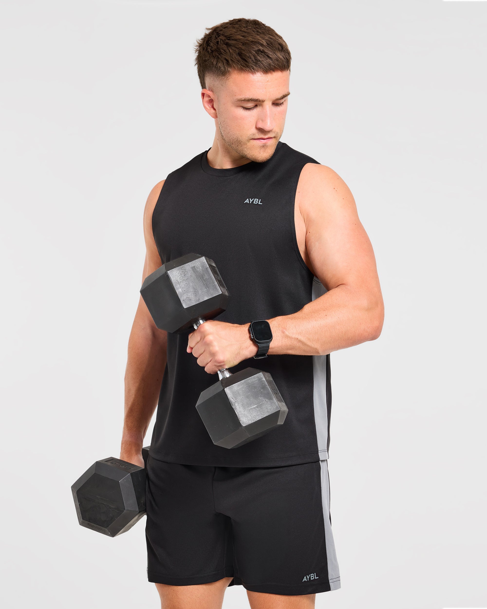 Active Shorts - Zwart/Charcoal