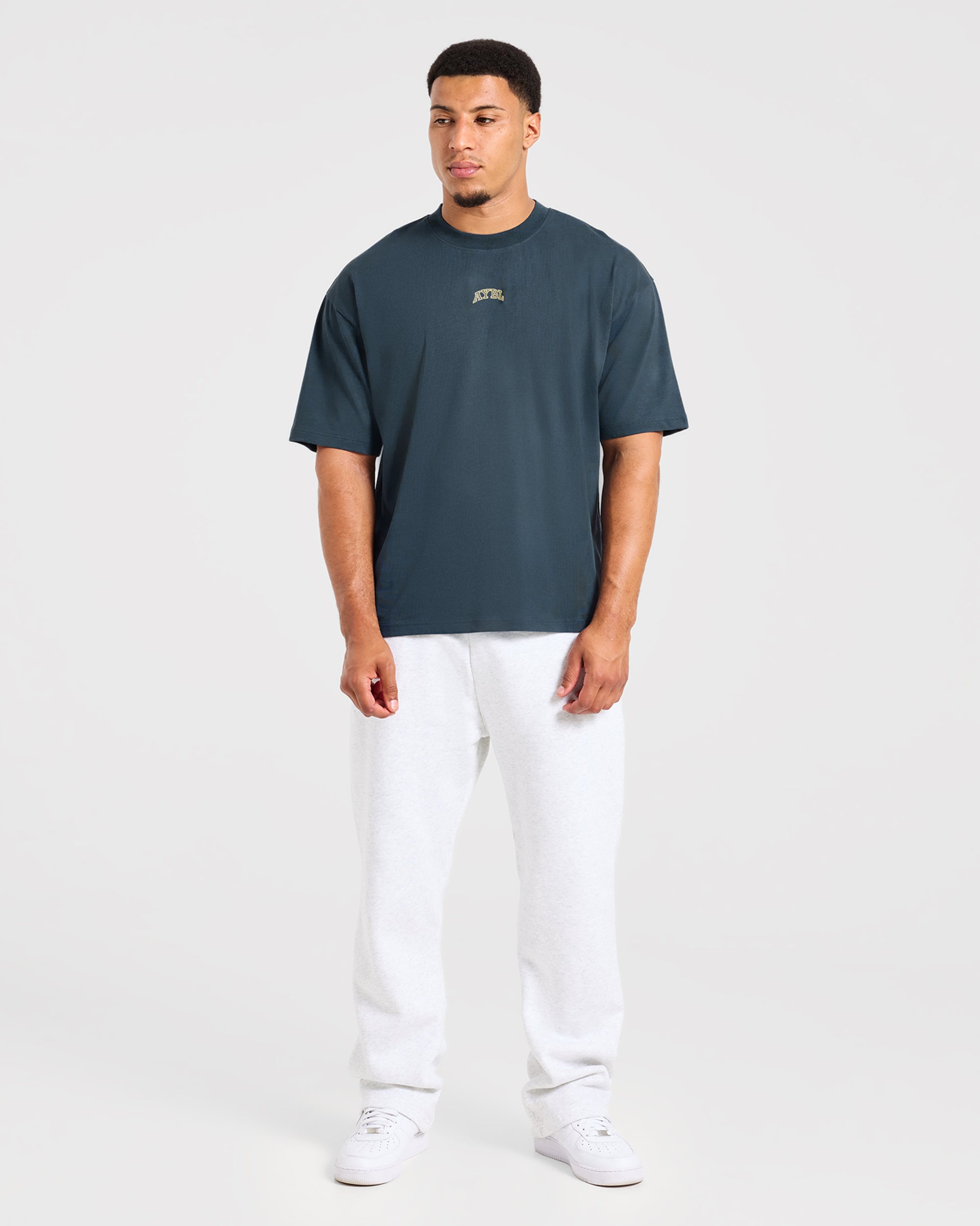 Relentless Eagle Oversized T Shirt - Petrol Blauw