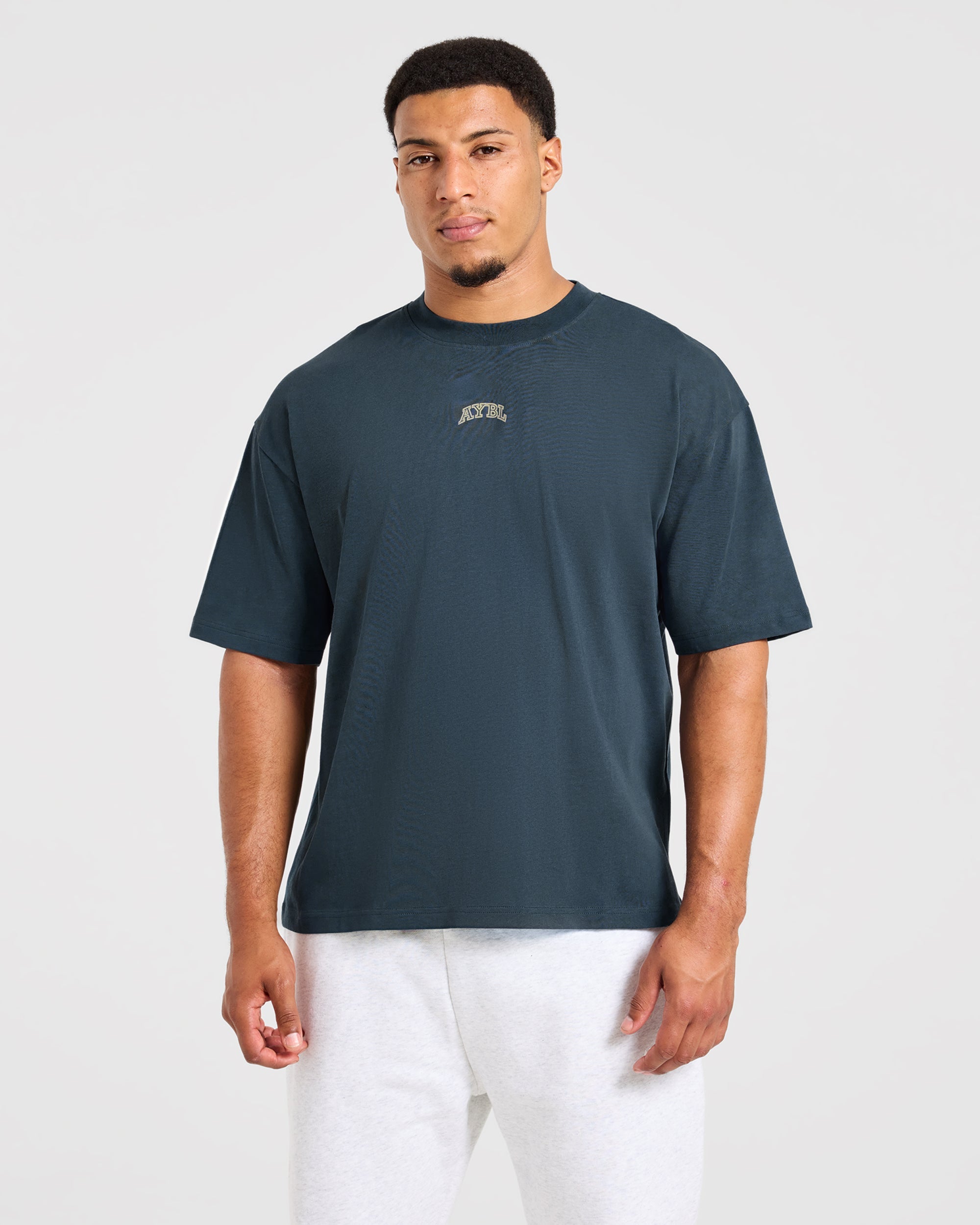 Relentless Eagle Oversized T Shirt - Petrol Blauw