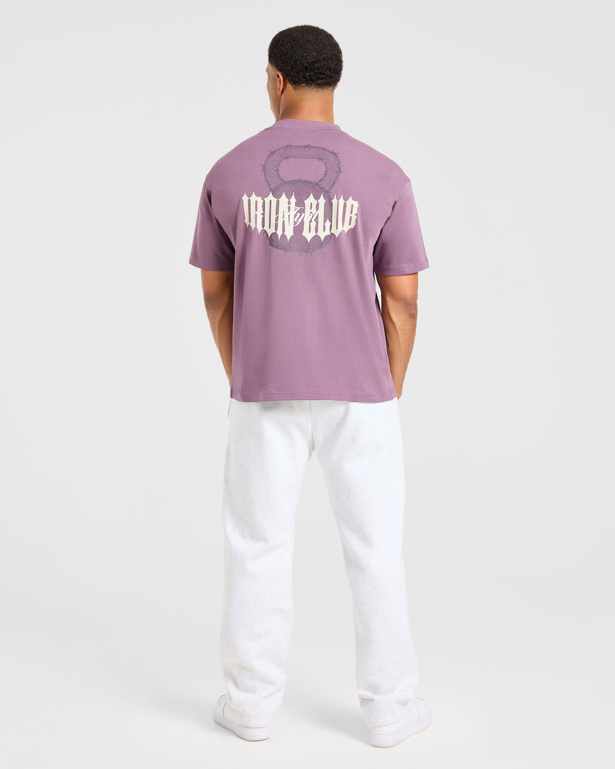 AYBL Iron Club Kettlebell Oversized T Shirt - Midnight Paars
