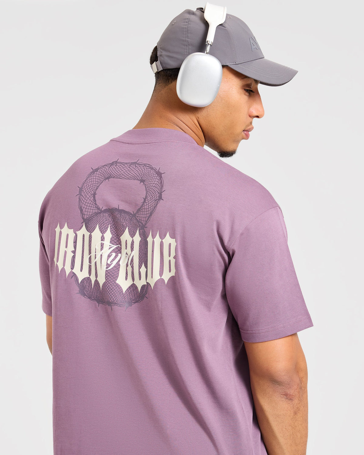 AYBL Iron Club Kettlebell Oversized T Shirt - Midnight Paars