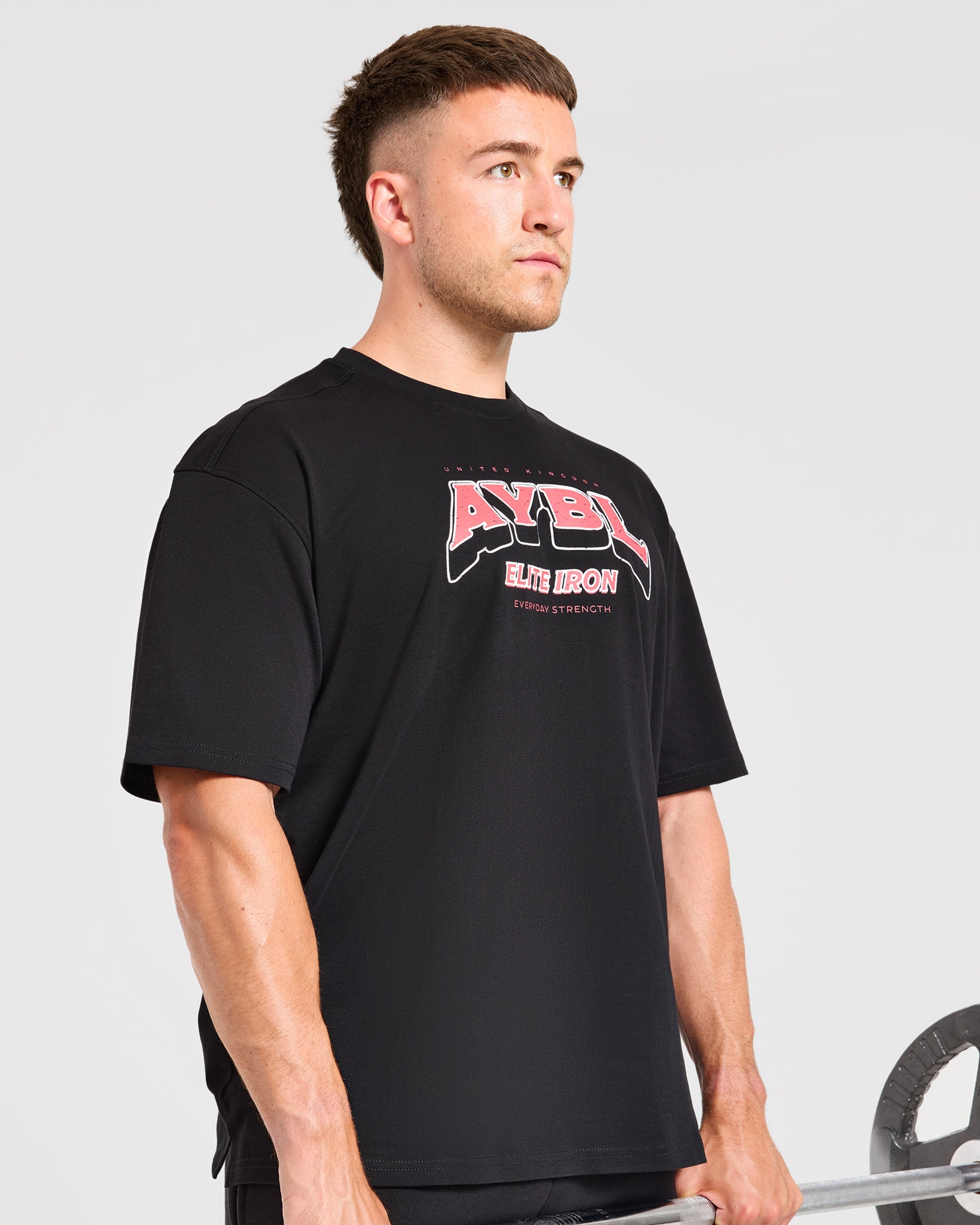 AYBL Elite Iron Oversized T Shirt - Zwart