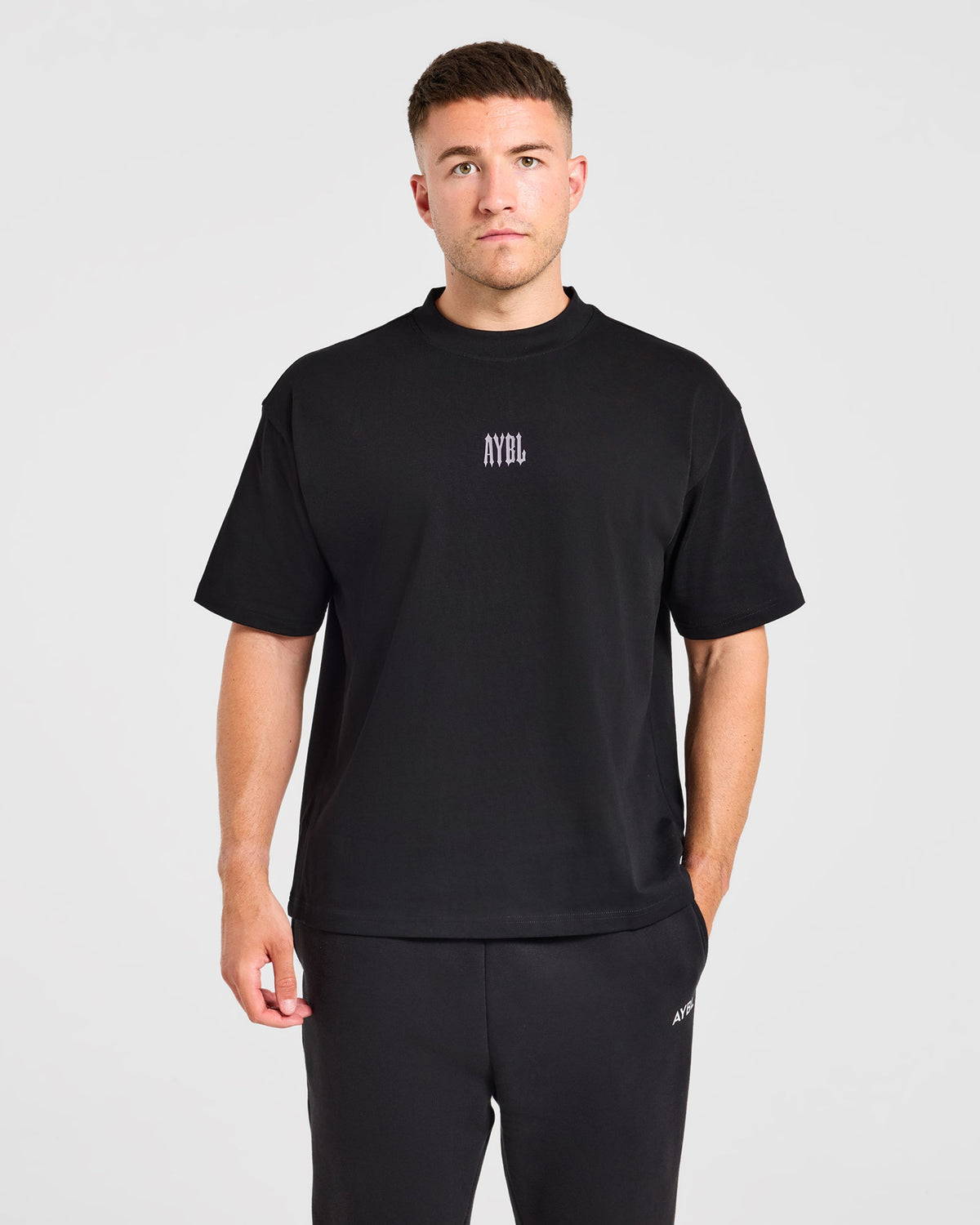 AYBL Iron Club Kettlebell Oversized T Shirt - Zwart