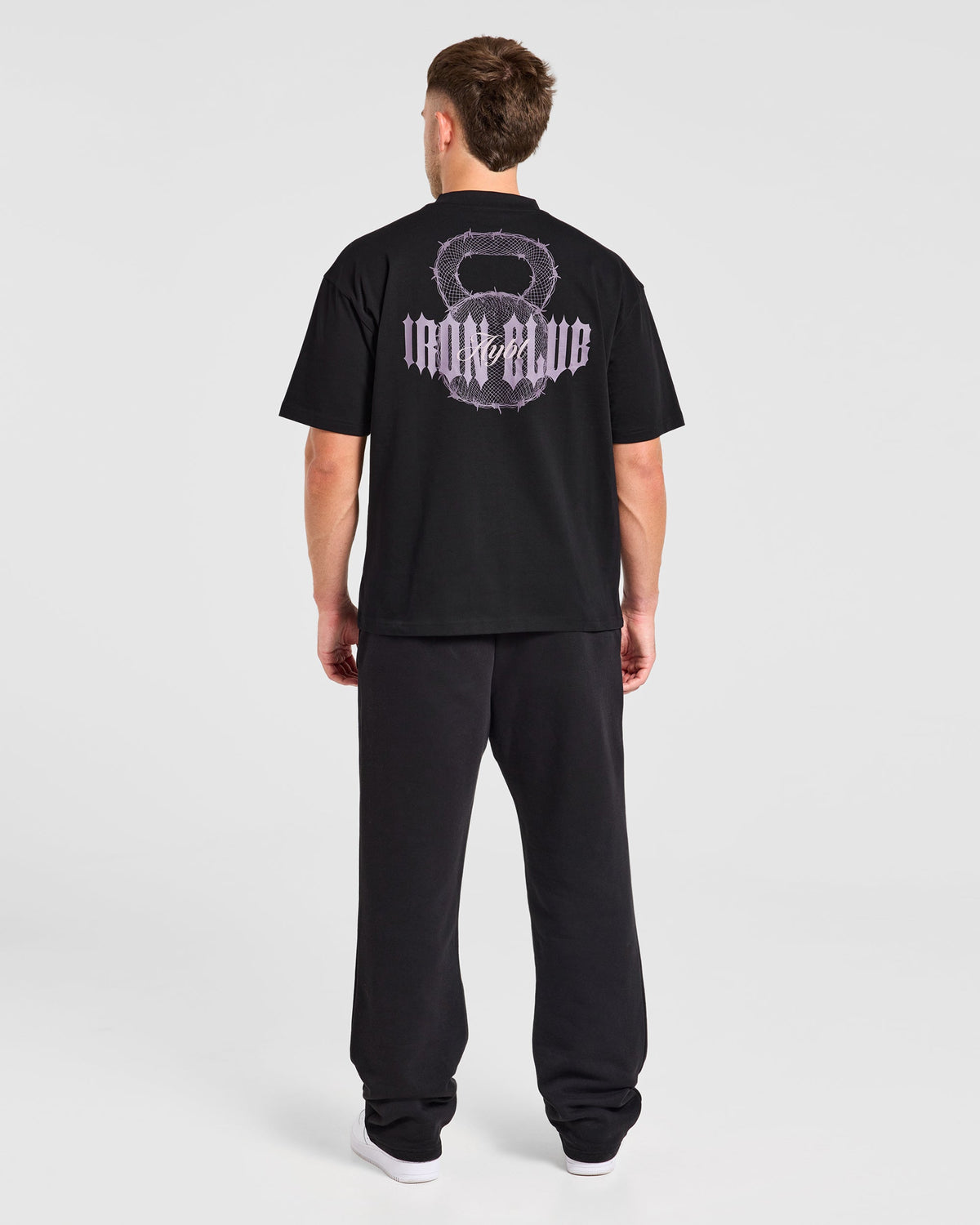 AYBL Iron Club Kettlebell Oversized T Shirt - Zwart