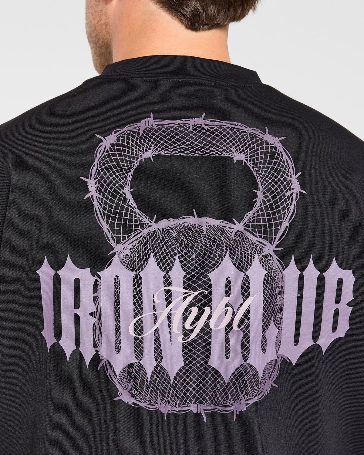 AYBL Iron Club Kettlebell Oversized T Shirt - Zwart