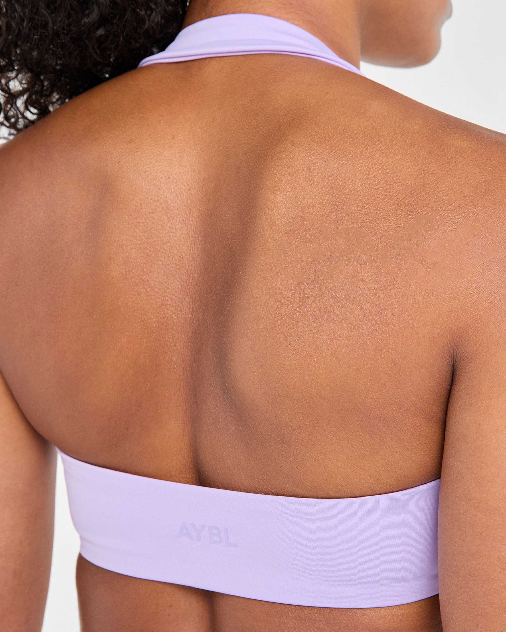 Essential Halterneck Sports Bra - Pastel Paars