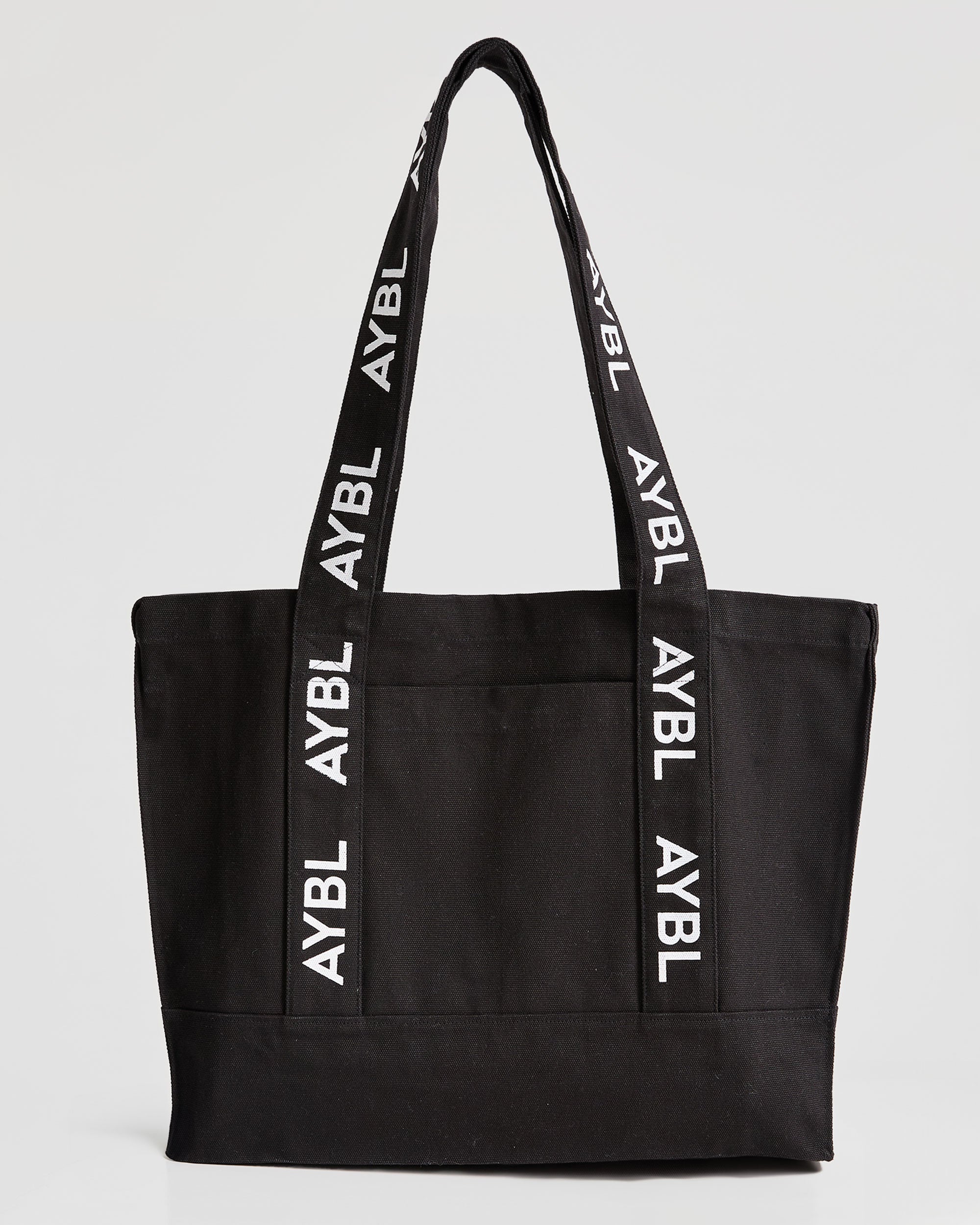 Branded Strap Tote Bag - Zwart