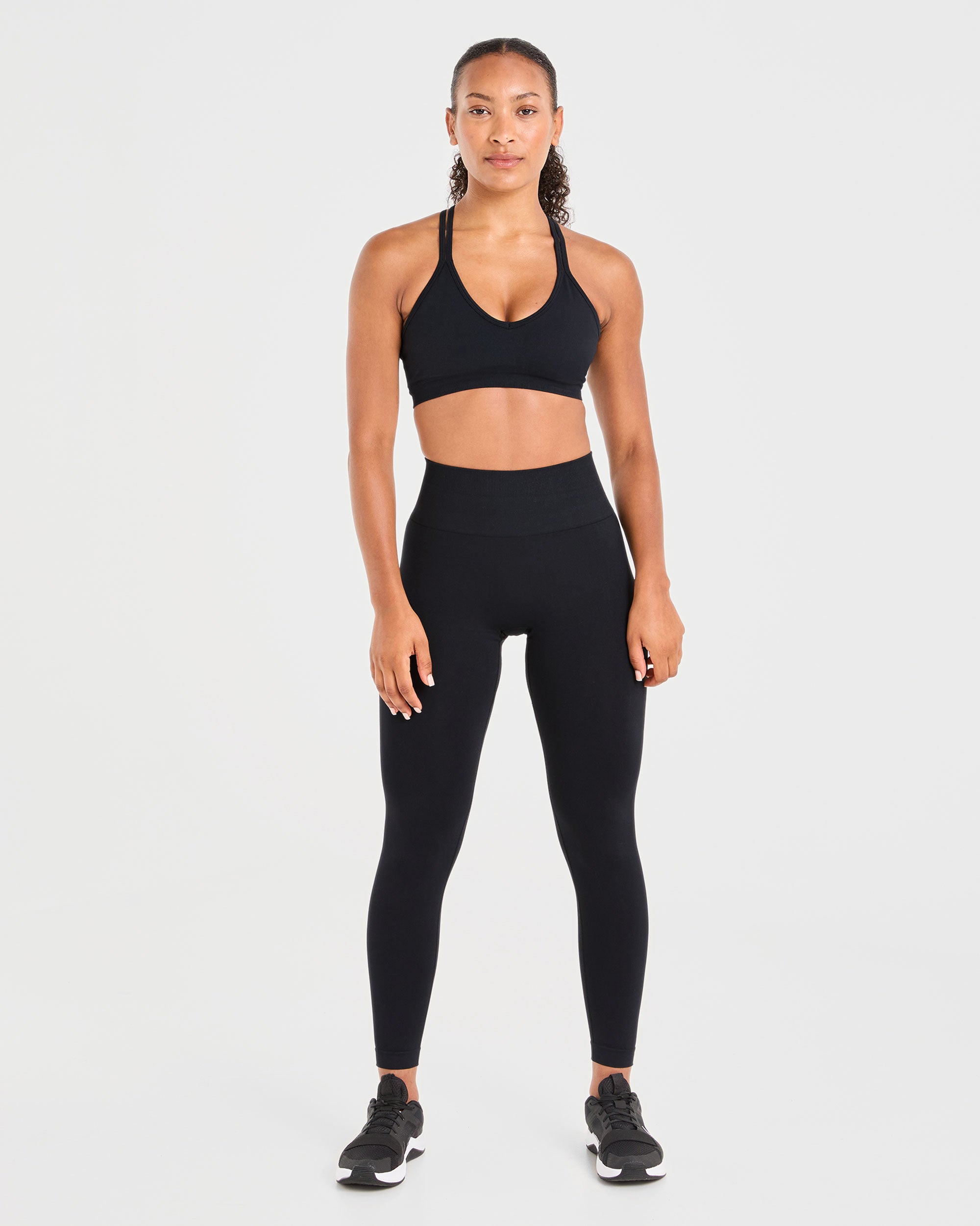 Power Seamless Sports Bra - Zwart