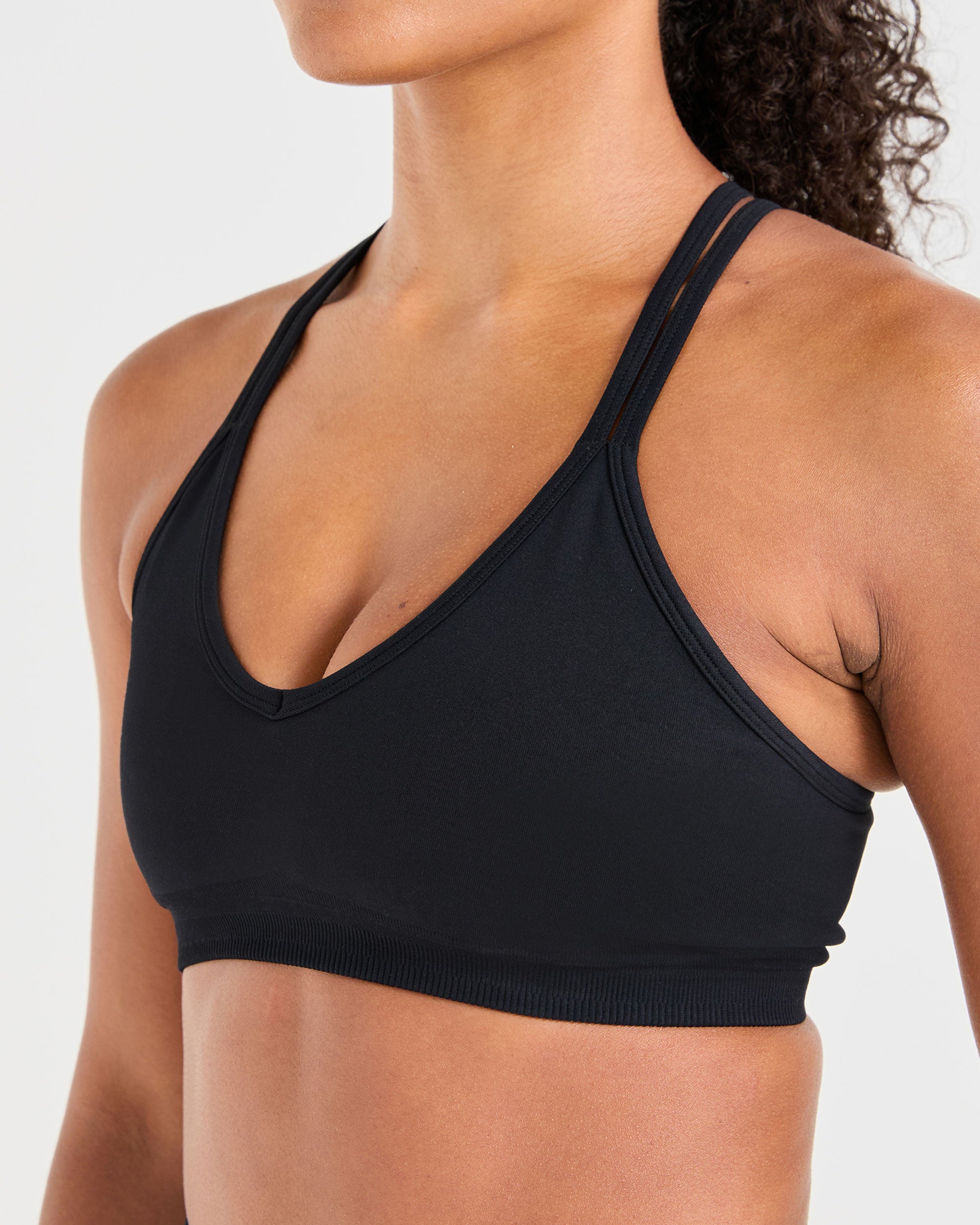 Power Seamless Sports Bra - Zwart