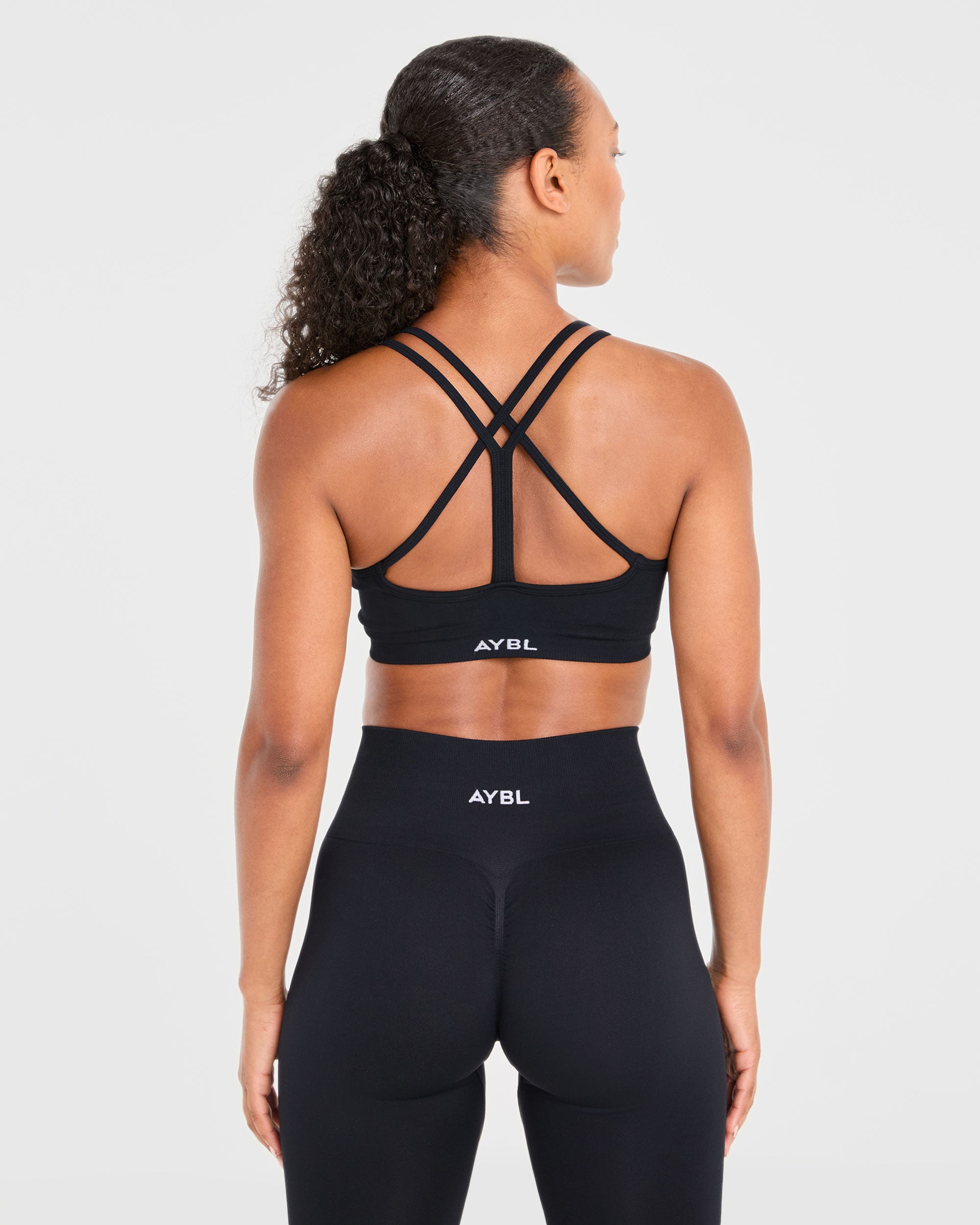 Power Seamless Sports Bra - Zwart