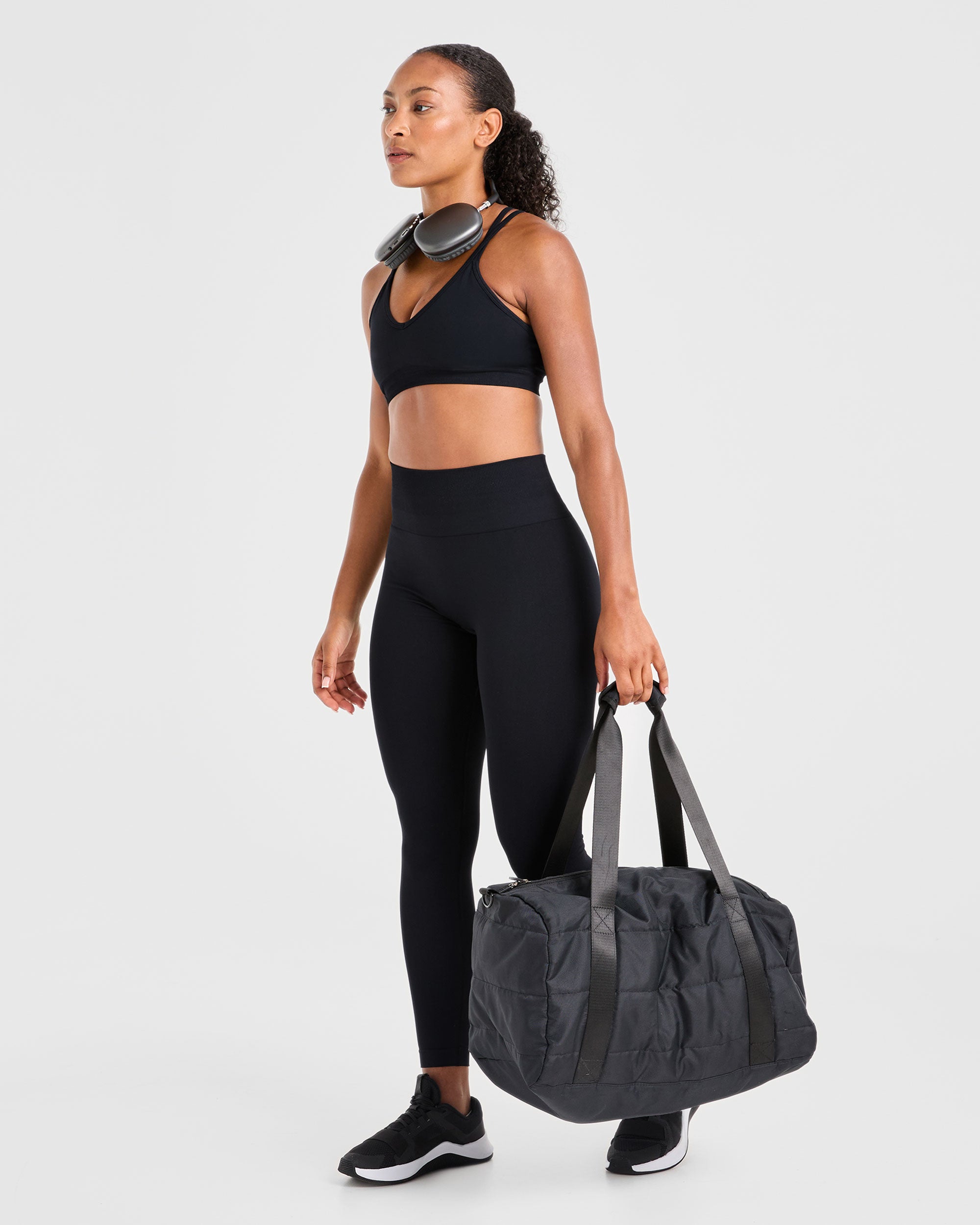 Power Seamless Sports Bra - Zwart