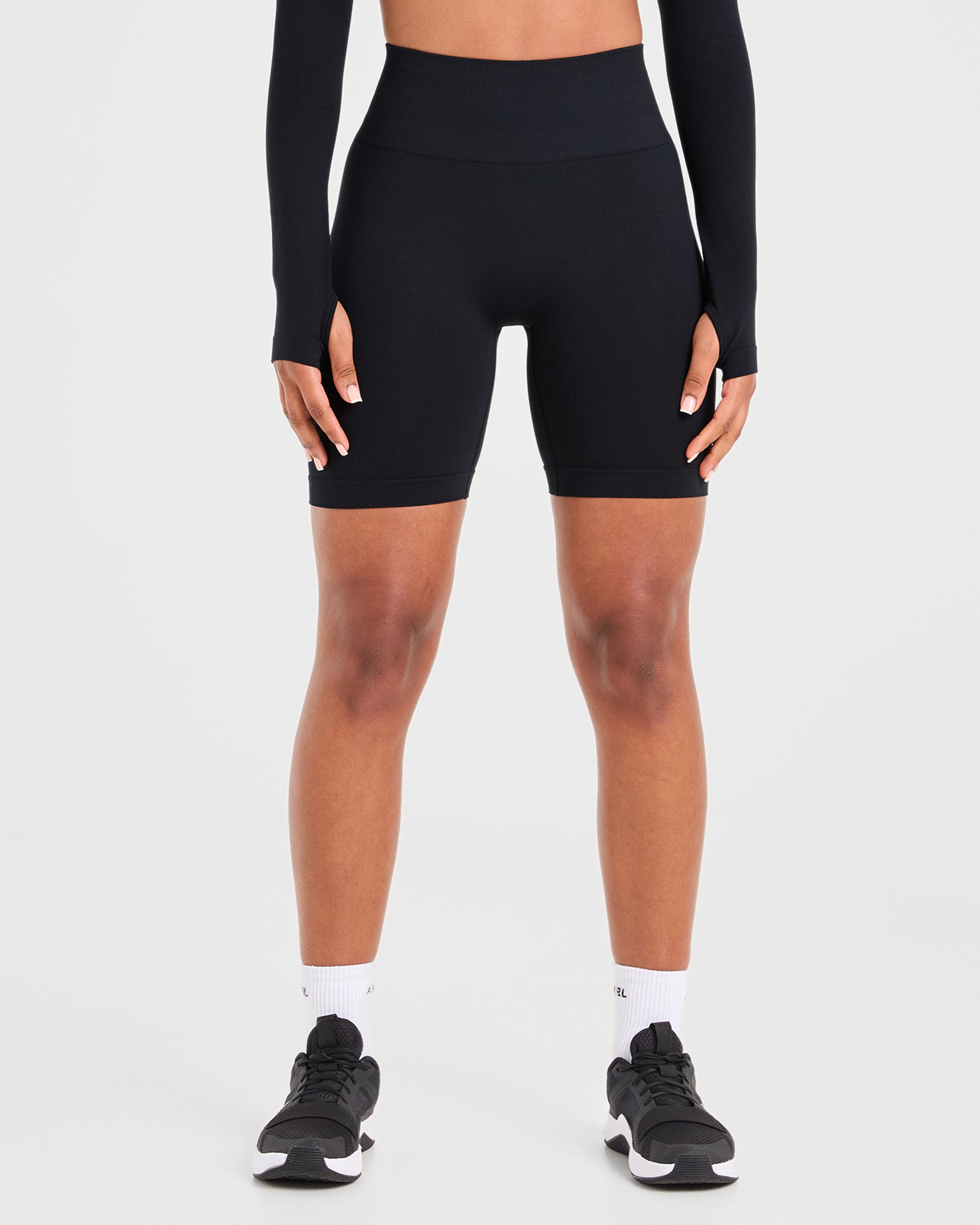 Power Seamless Cycling Shorts - Zwart