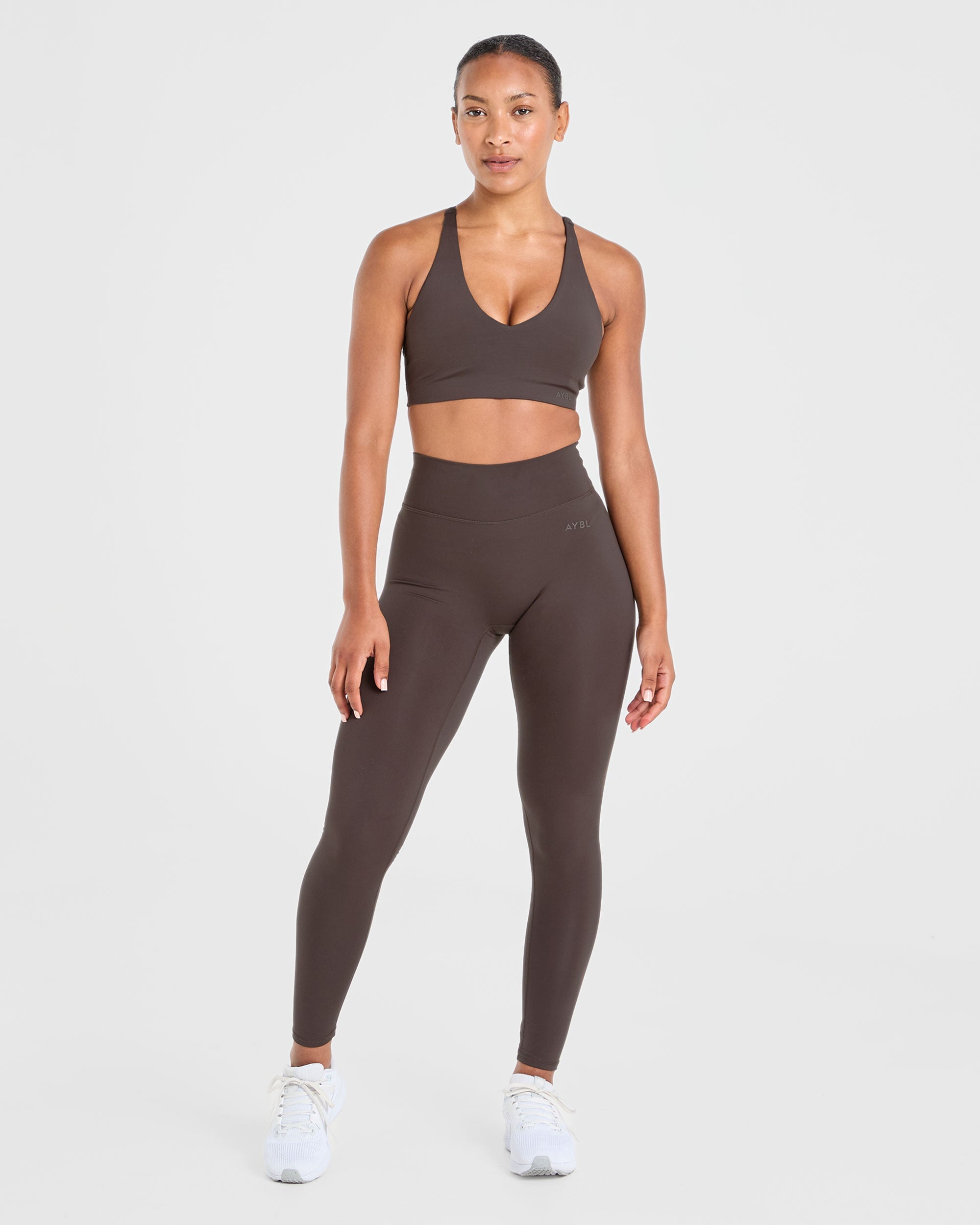 Staple Sports Bra - Coffee Bruin