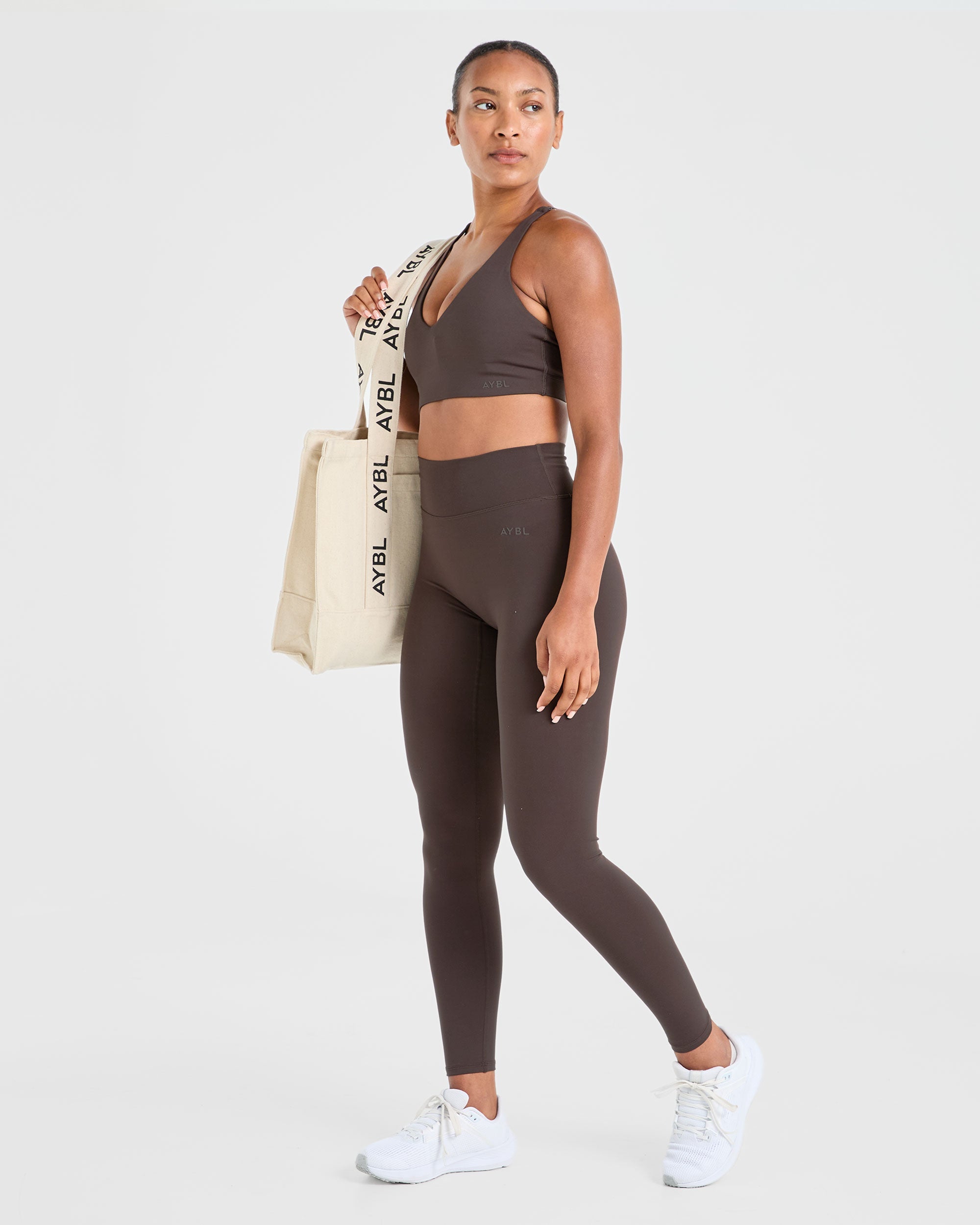 Staple Sports Bra - Coffee Bruin