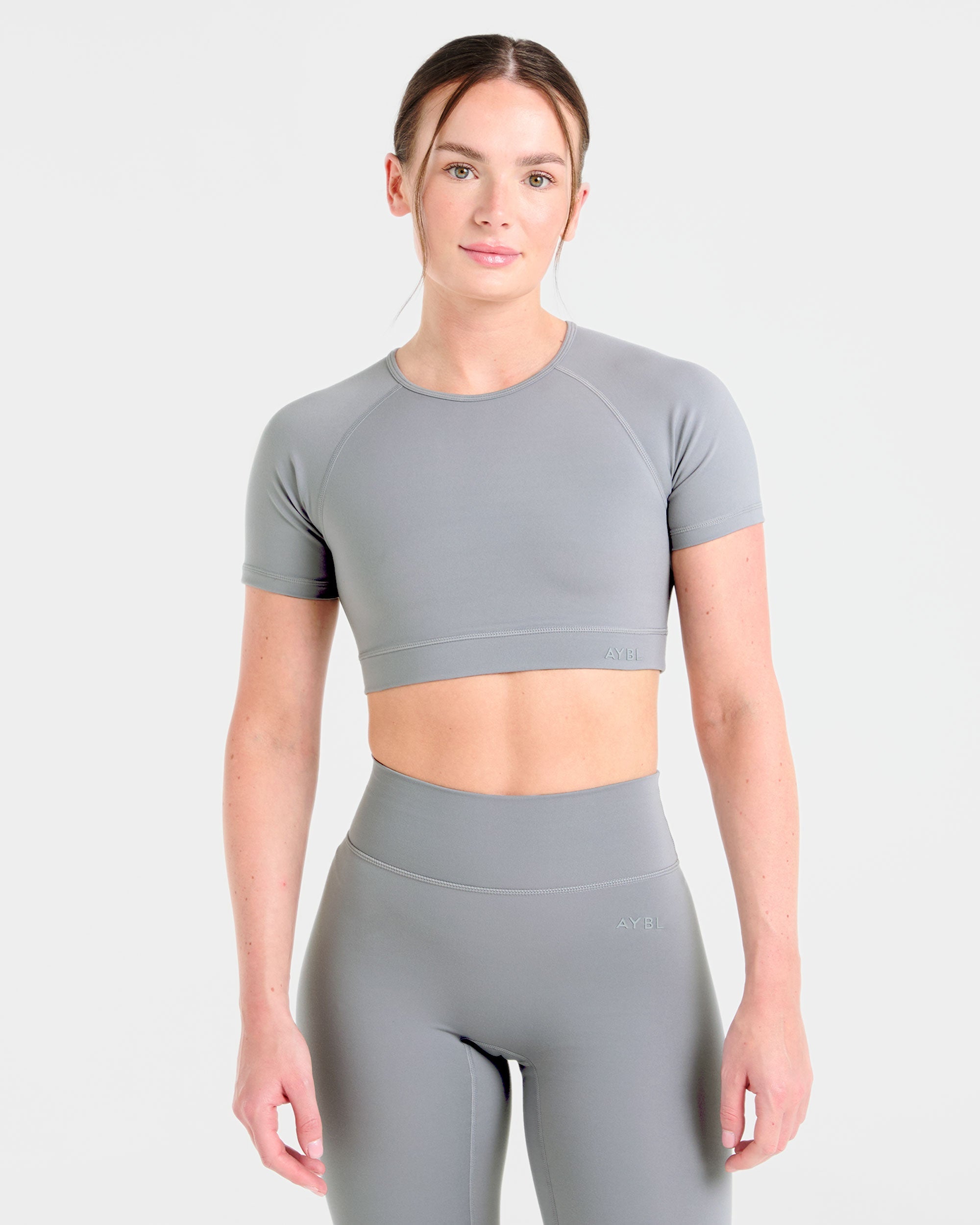 Staple Crop Top - Grijs