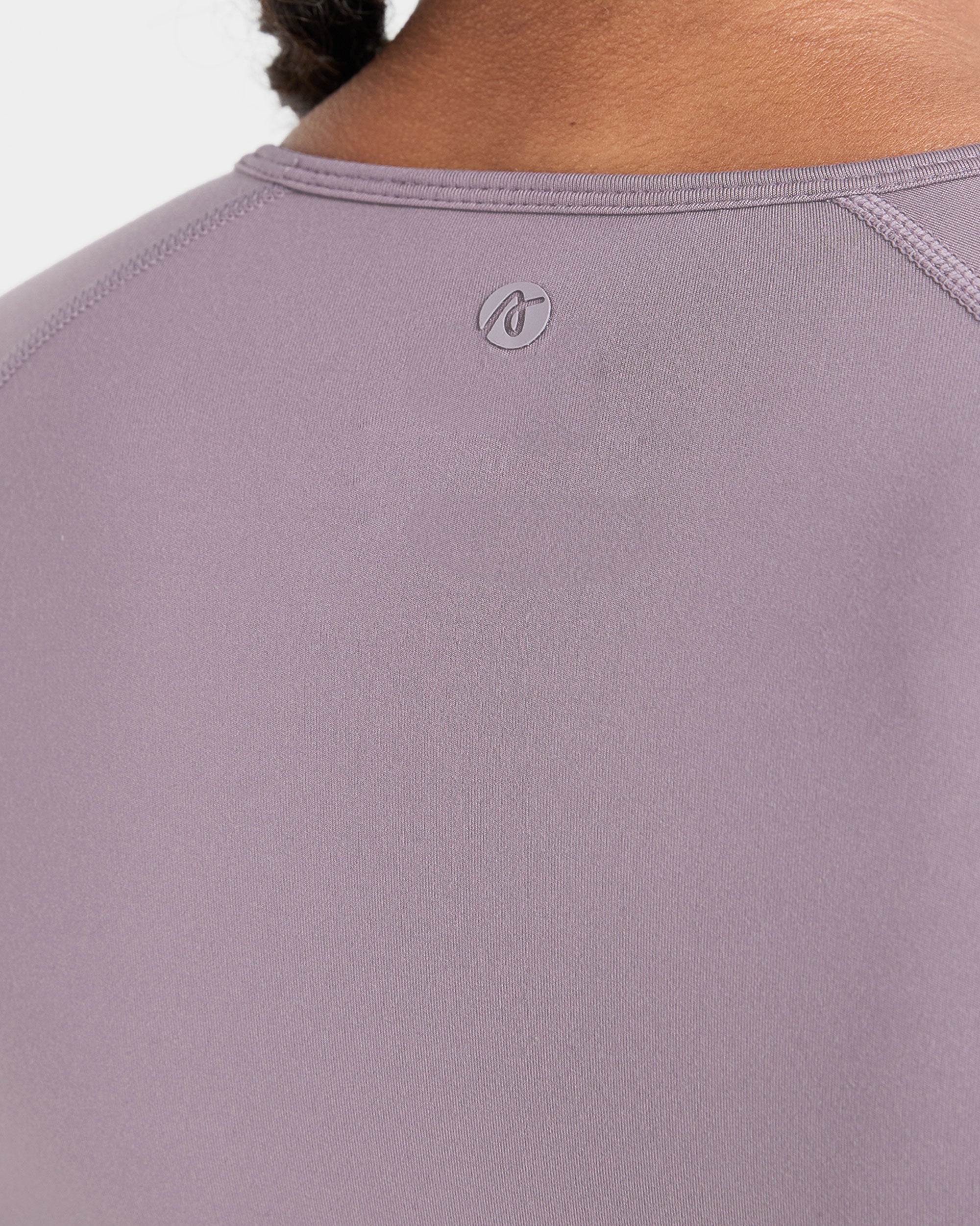 Staple Long Sleeve Crop Top - Mauve Paars