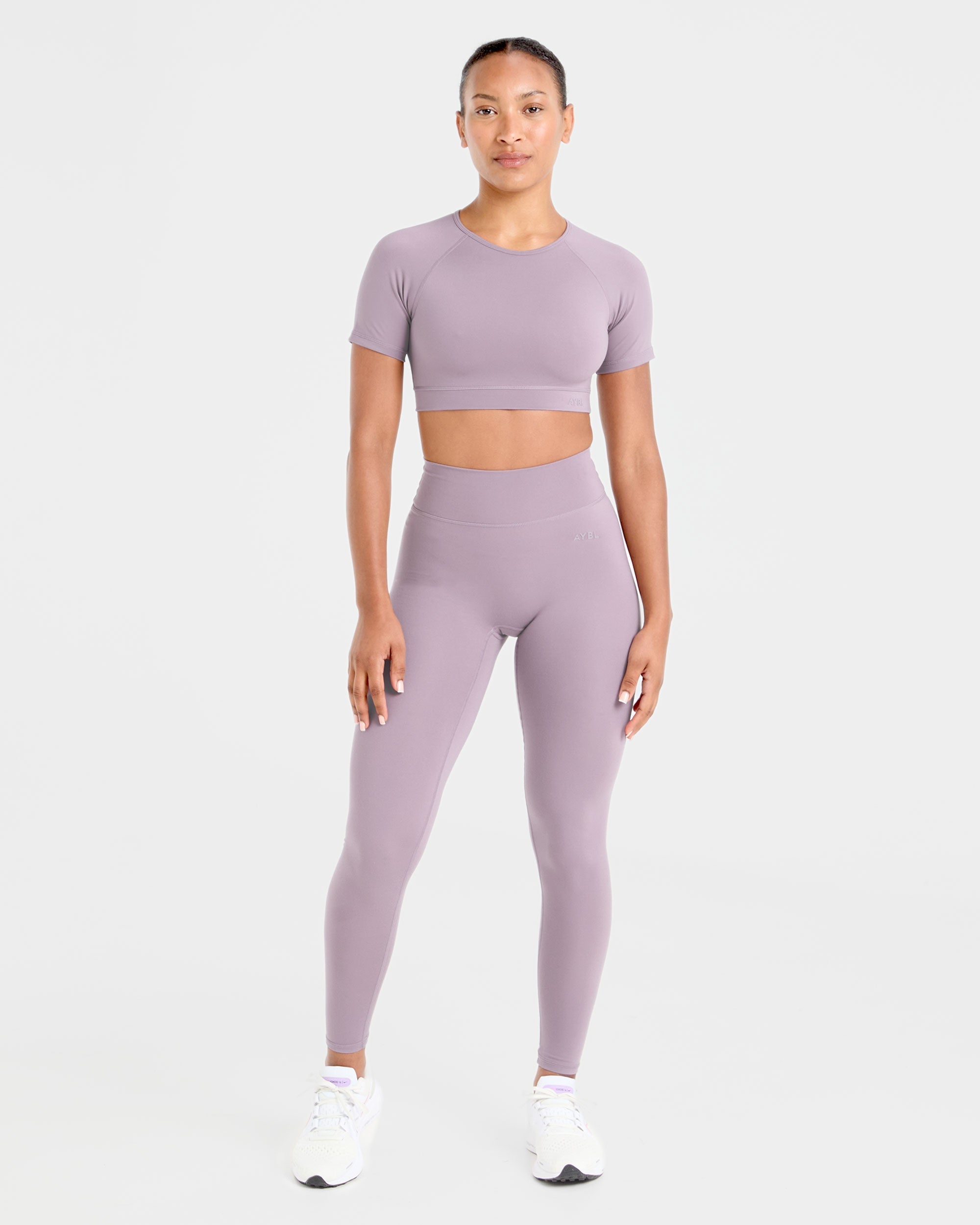 Staple Crop Top - Mauve Paars