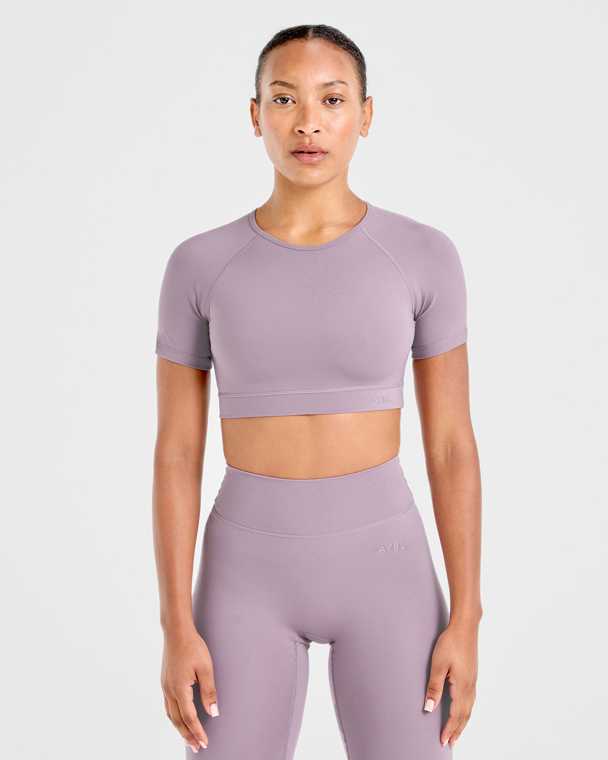 Staple Crop Top - Mauve Paars