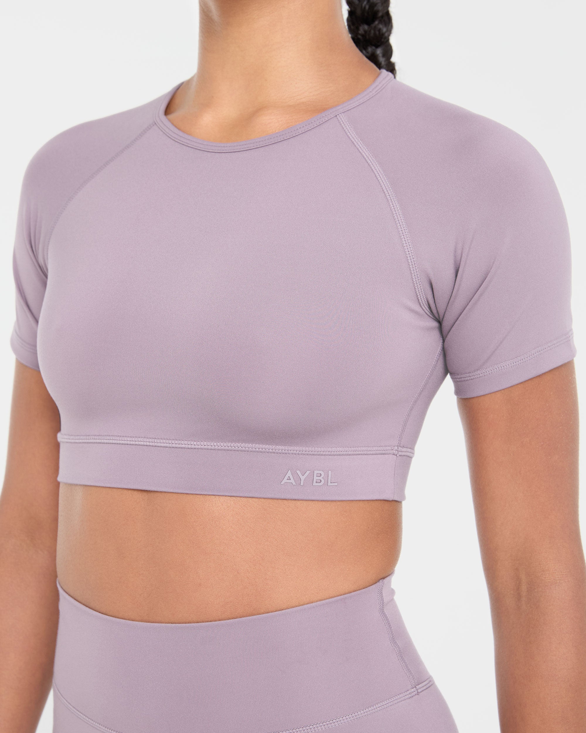 Staple Crop Top - Mauve Paars