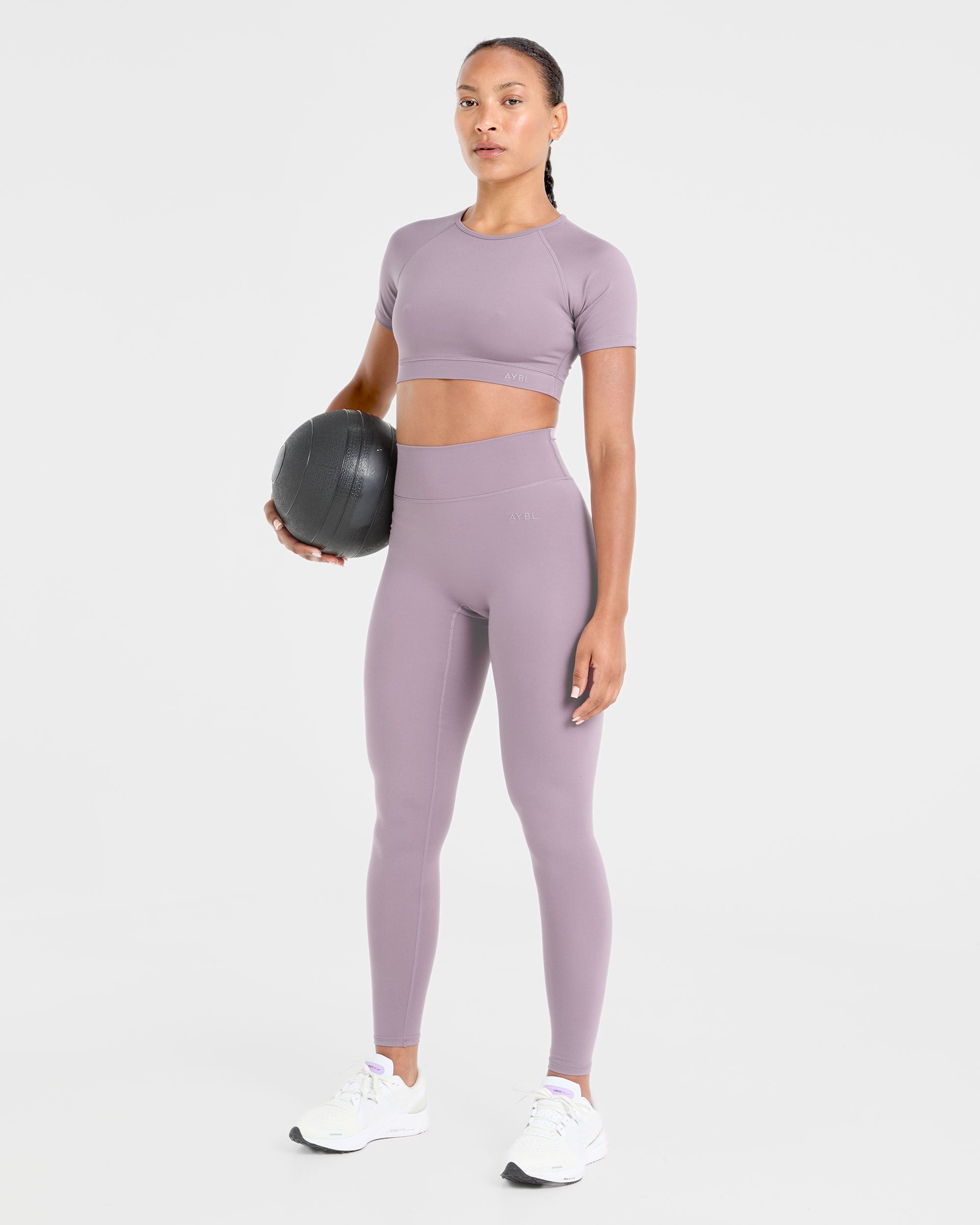 Staple Crop Top - Mauve Paars