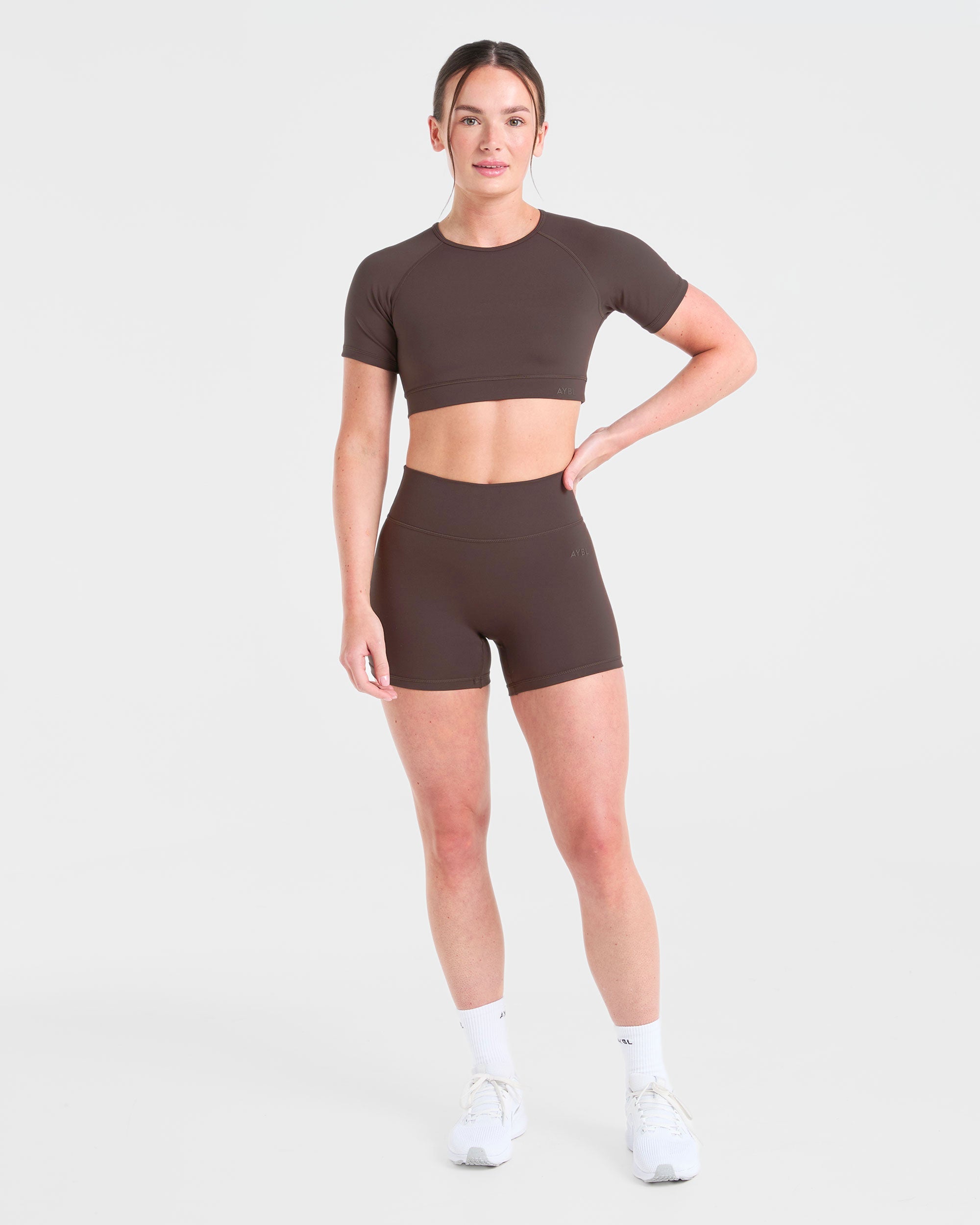 Staple Crop Top - Coffee Bruin