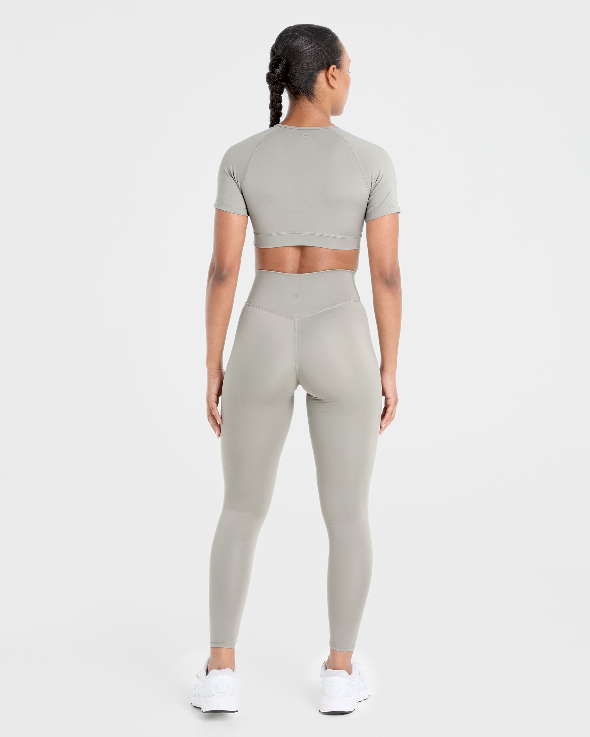 Staple Crop Top - Washed Olive