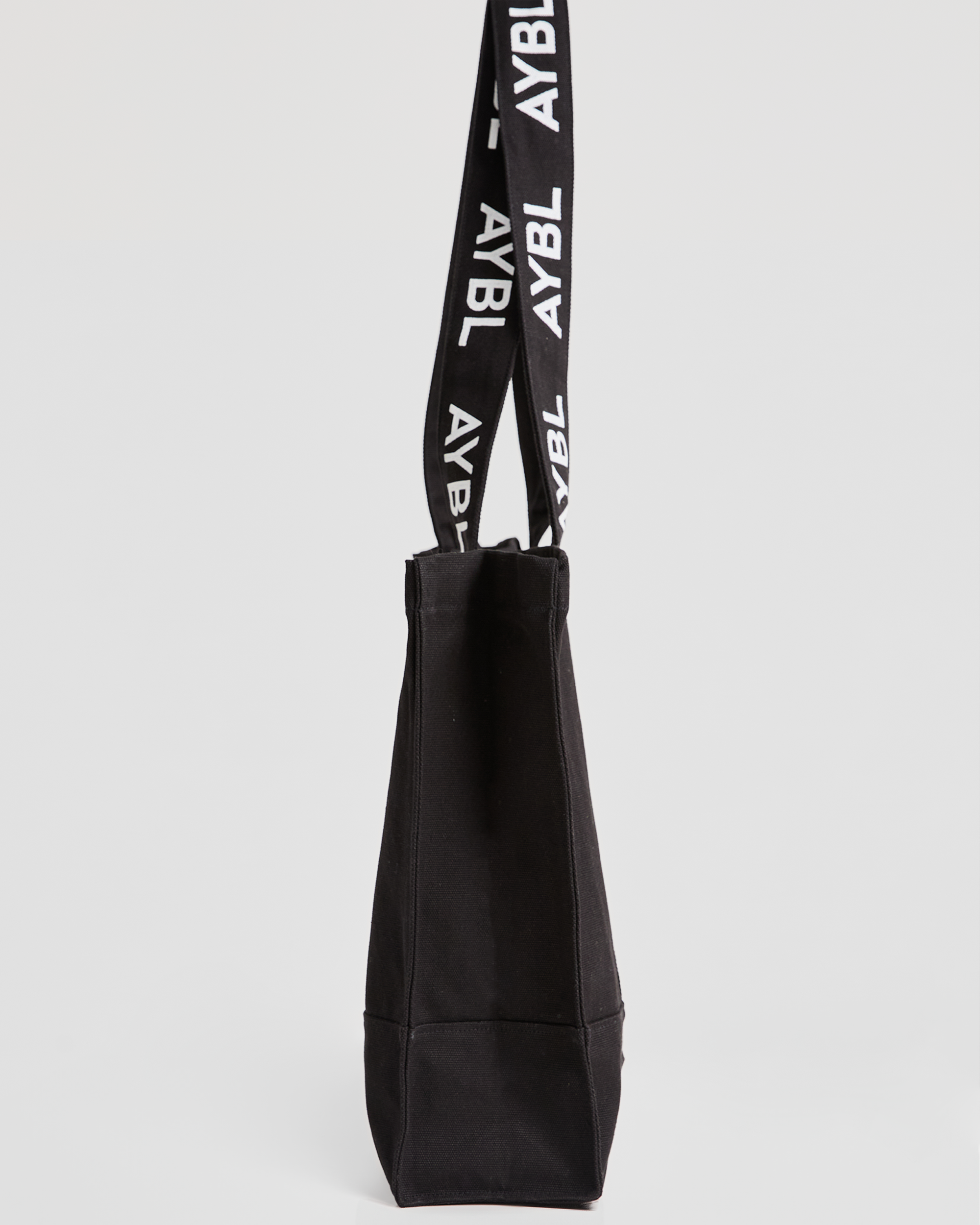 Branded Strap Tote Bag - Zwart