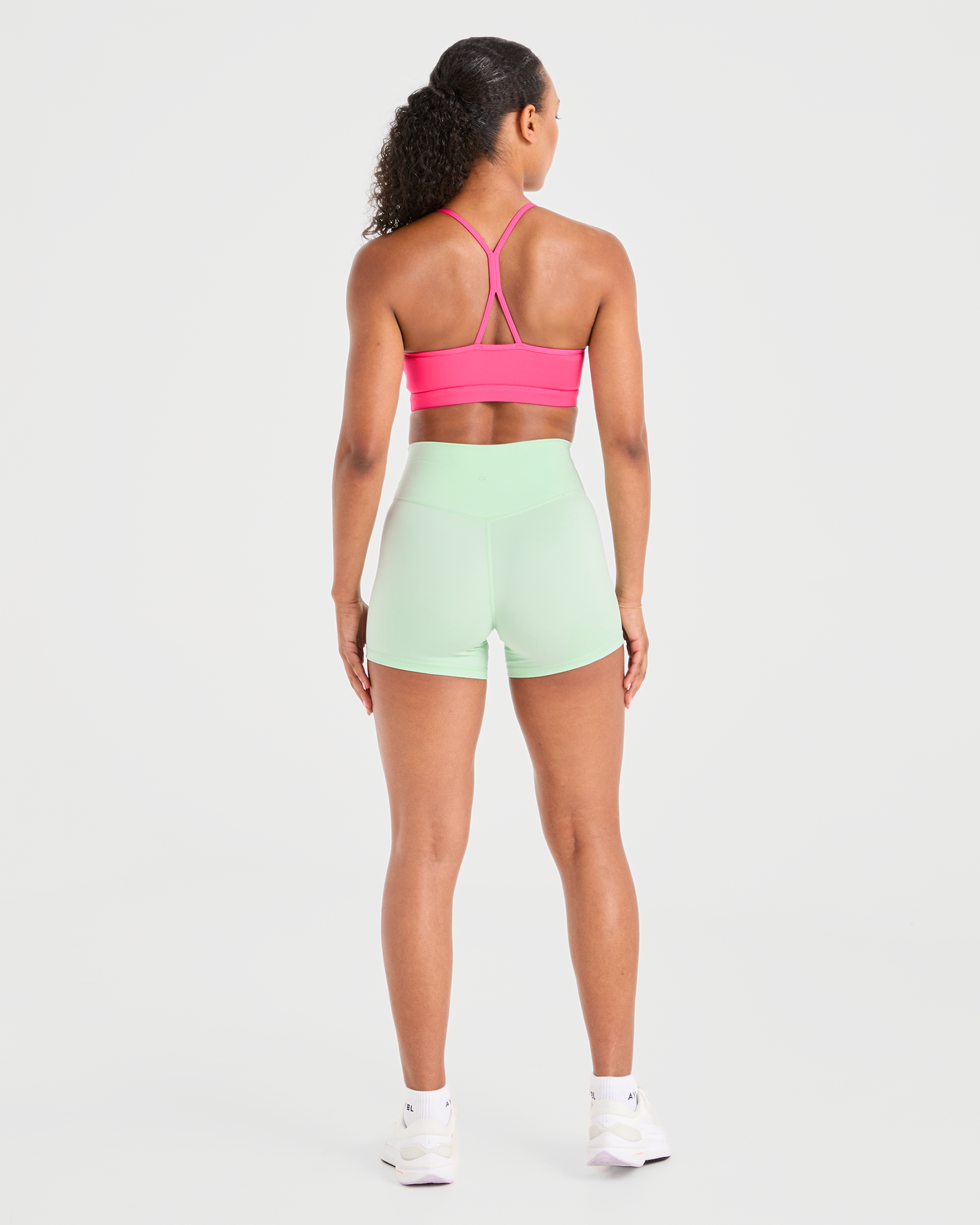 Essential Ruched Sports Bra - Hot Roze