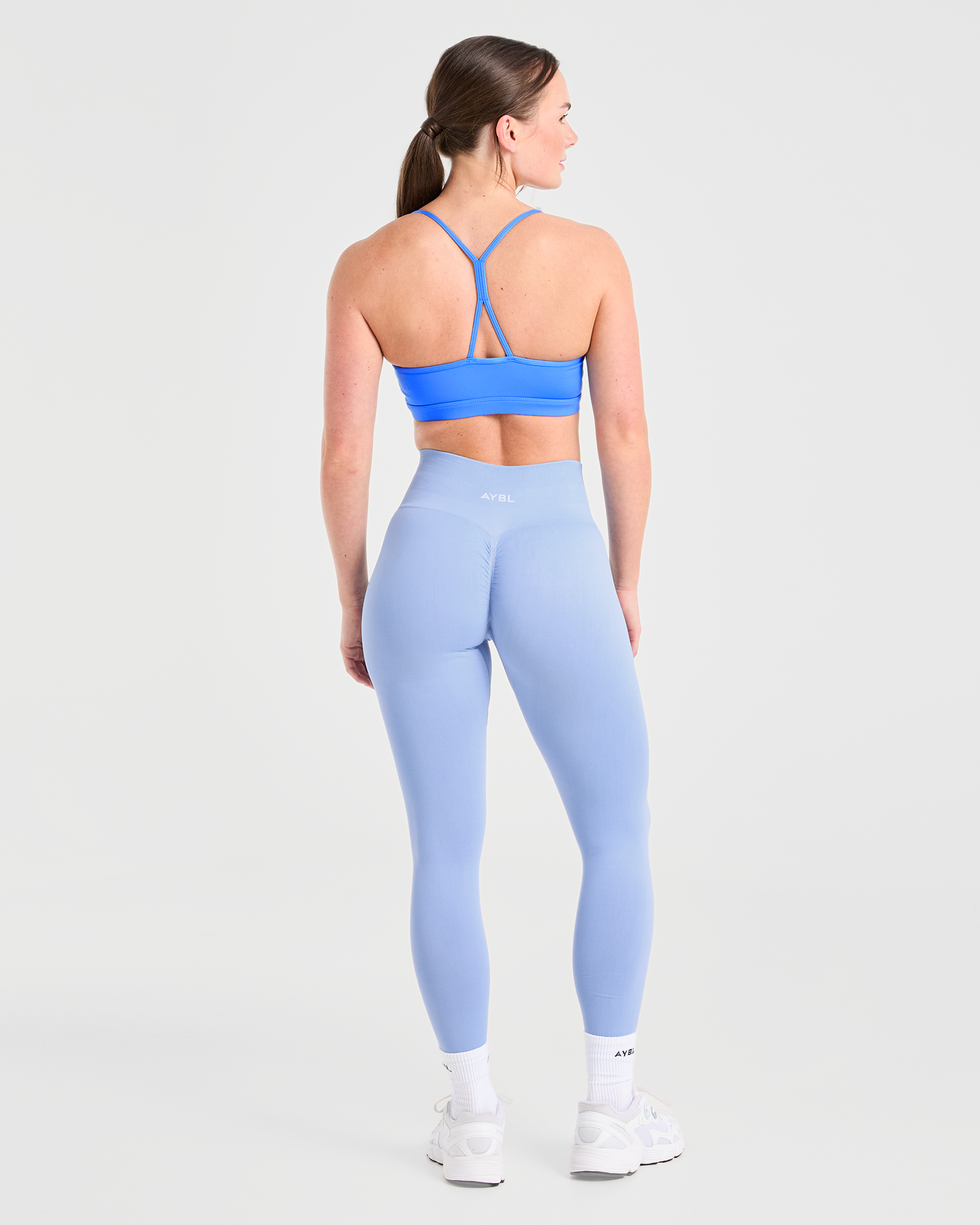 Essential Ruched Sports Bra - Summer Blauw