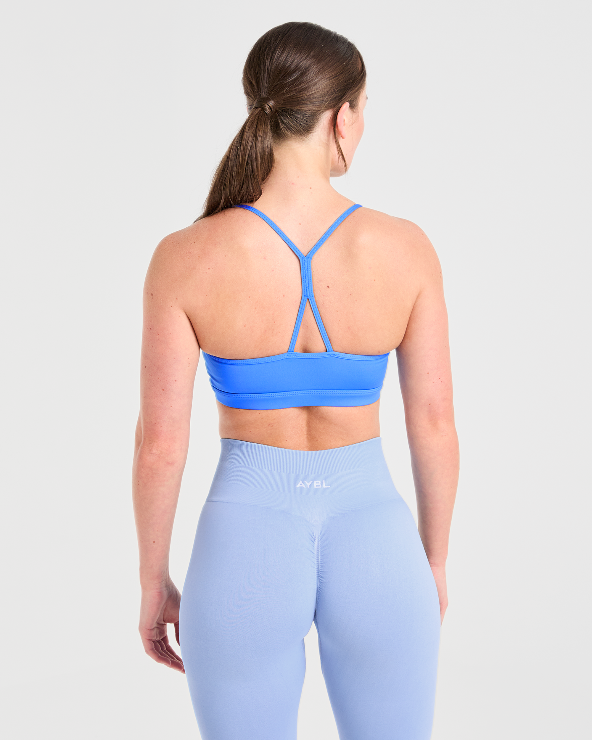 Essential Ruched Sports Bra - Summer Blauw