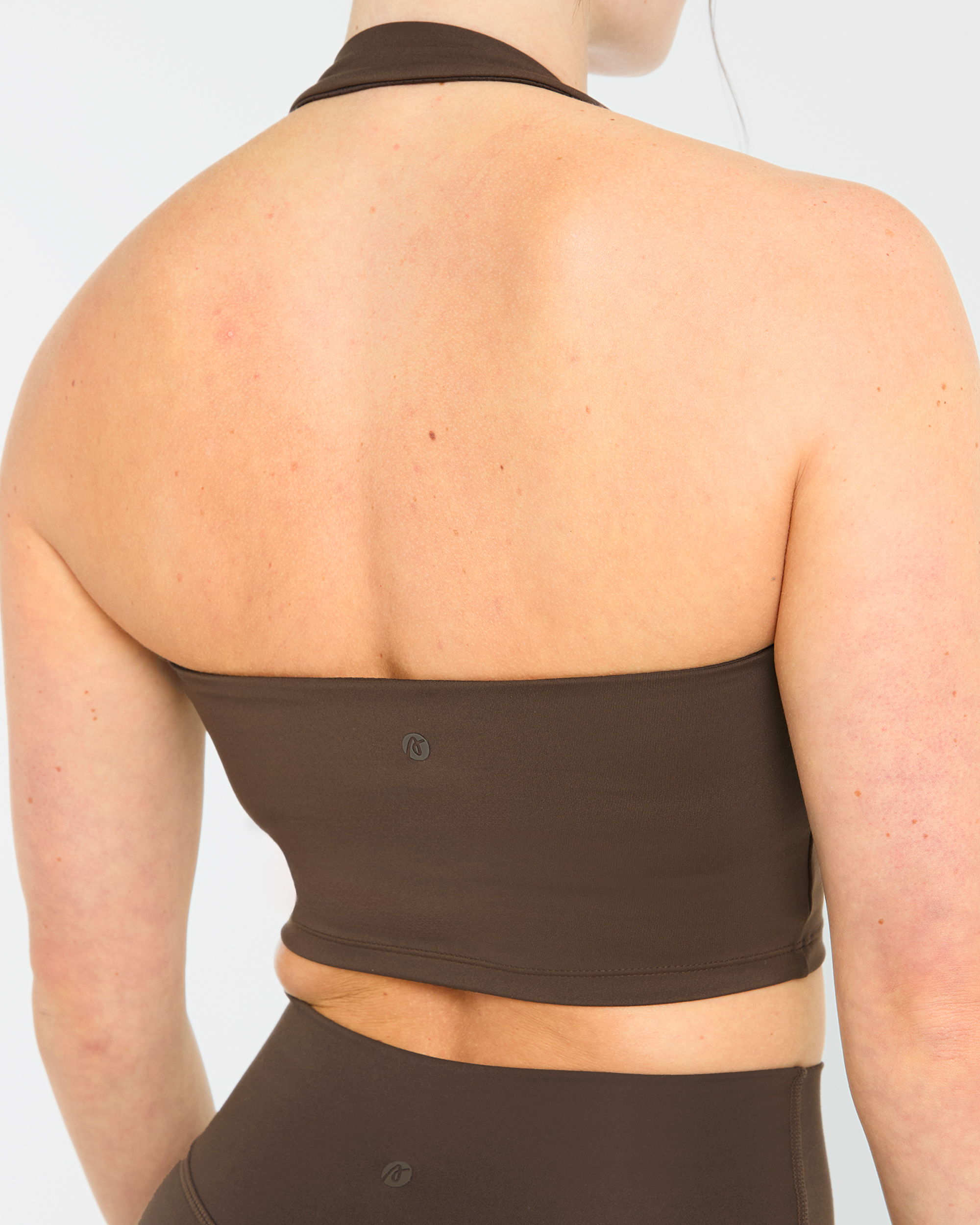 Staple Halterneck Crop Top - Bruin