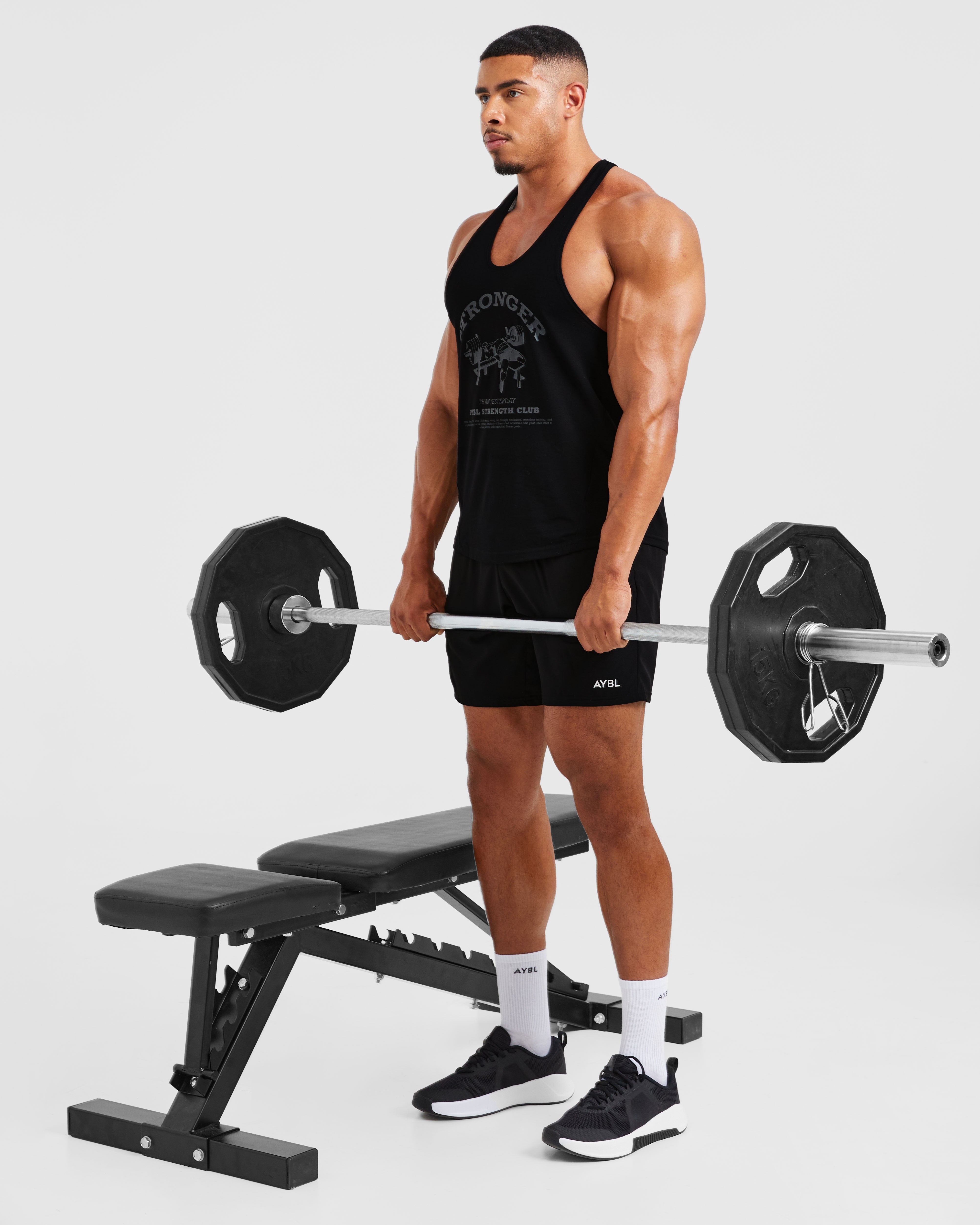 Bench Press Stringer - Zwart