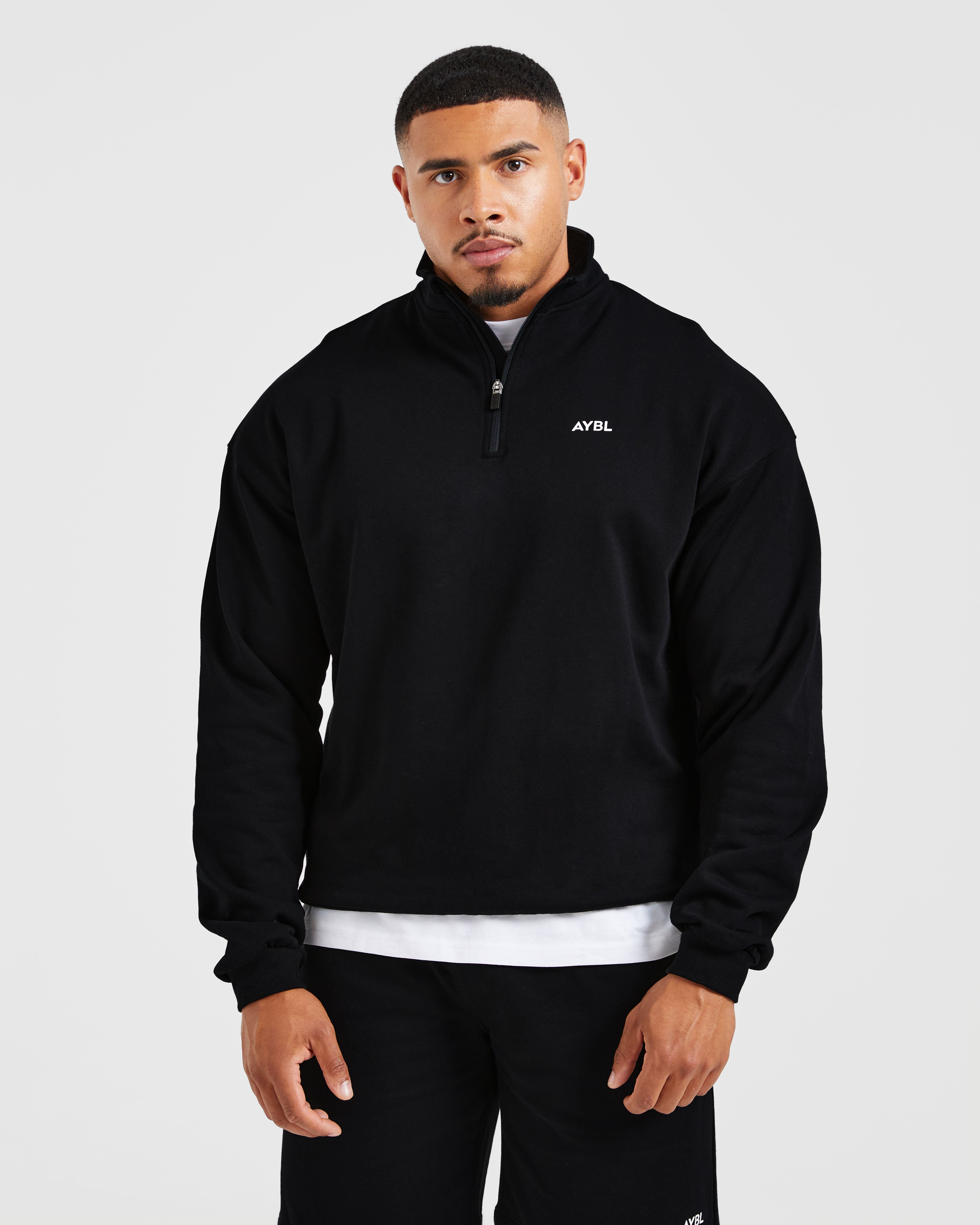 Rebound 1/4 Zip Pullover - Zwart