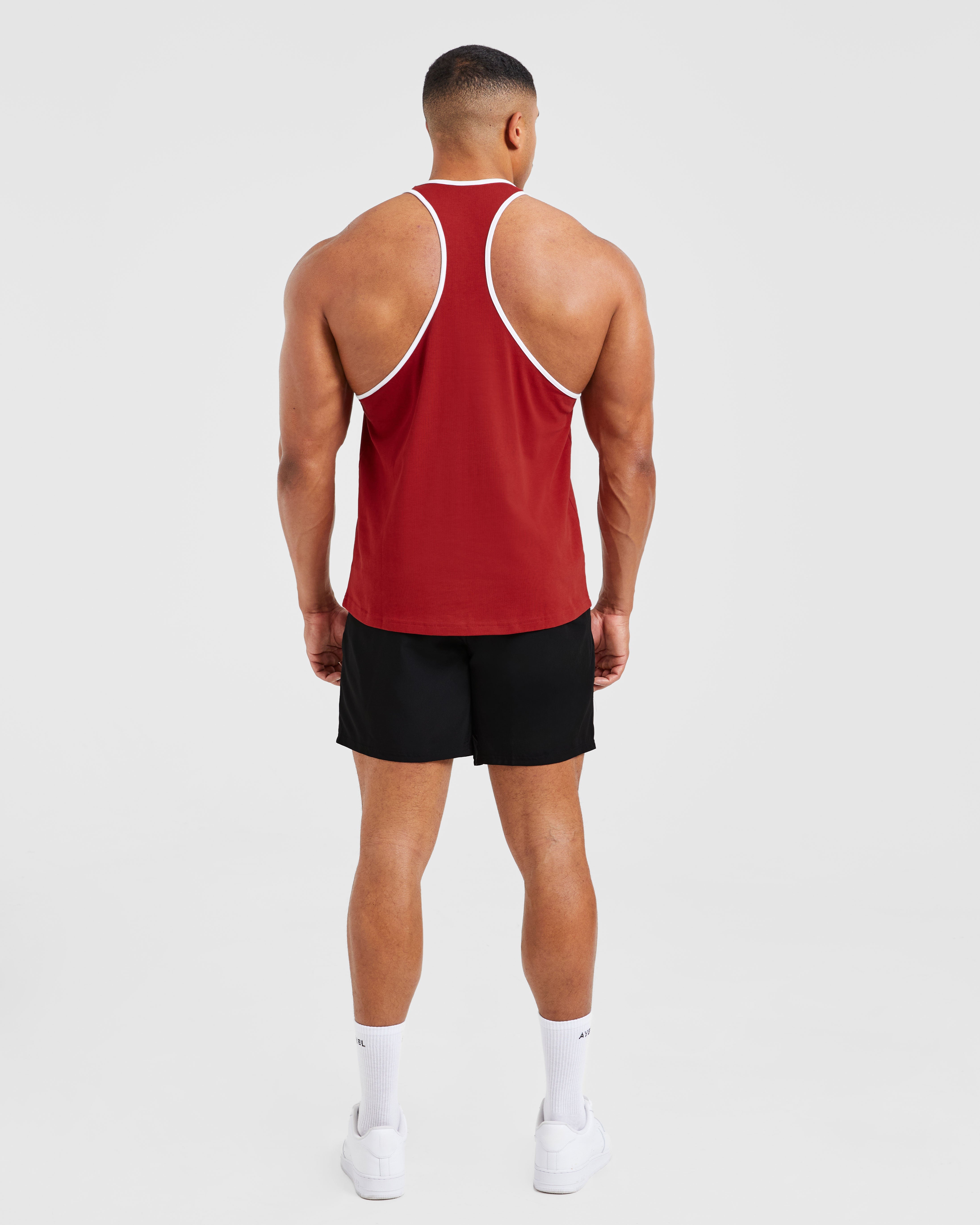 Wesley Vissers X Classic Bodybuilding Stringer - Deep Rood