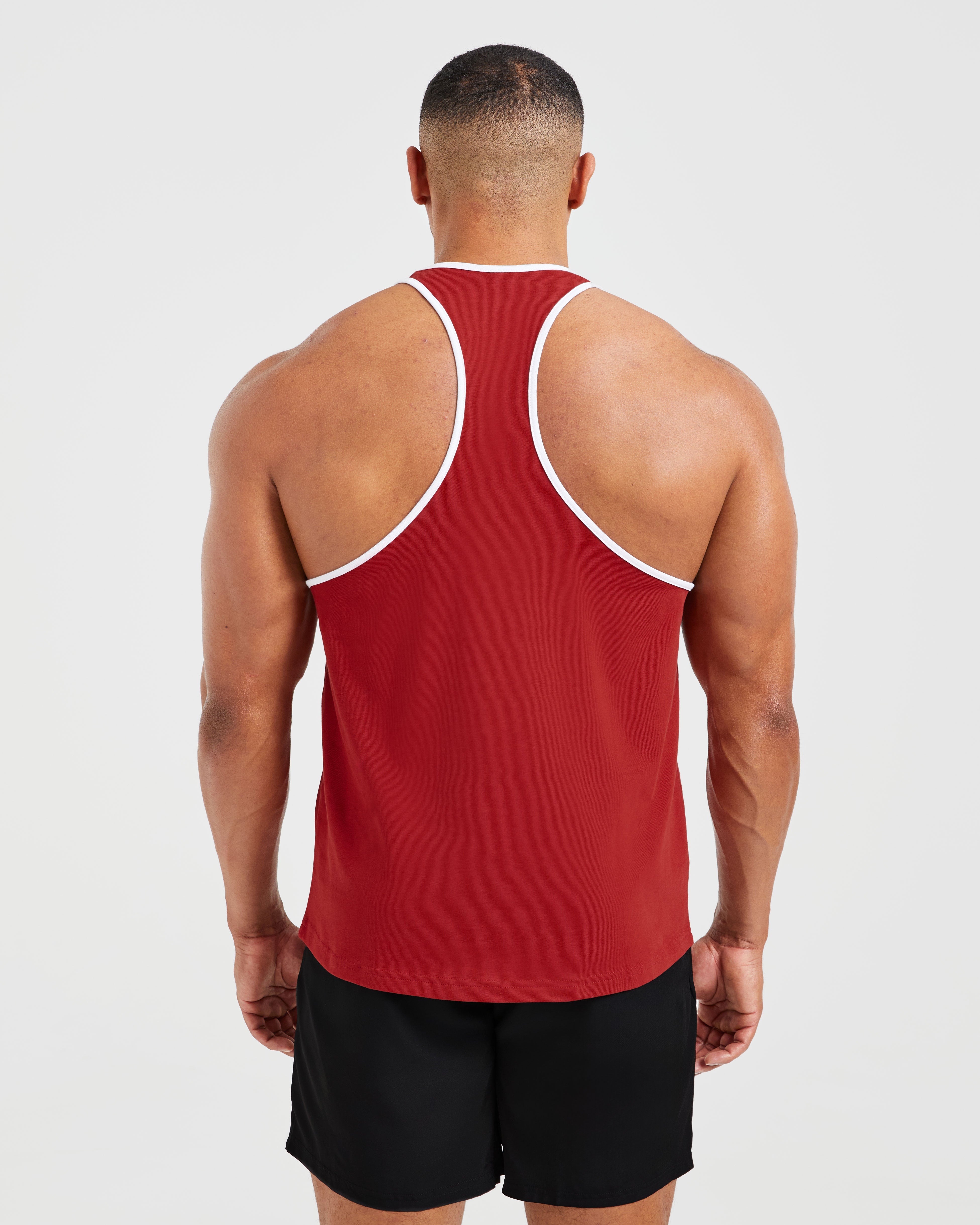 Wesley Vissers X Classic Bodybuilding Stringer - Deep Rood