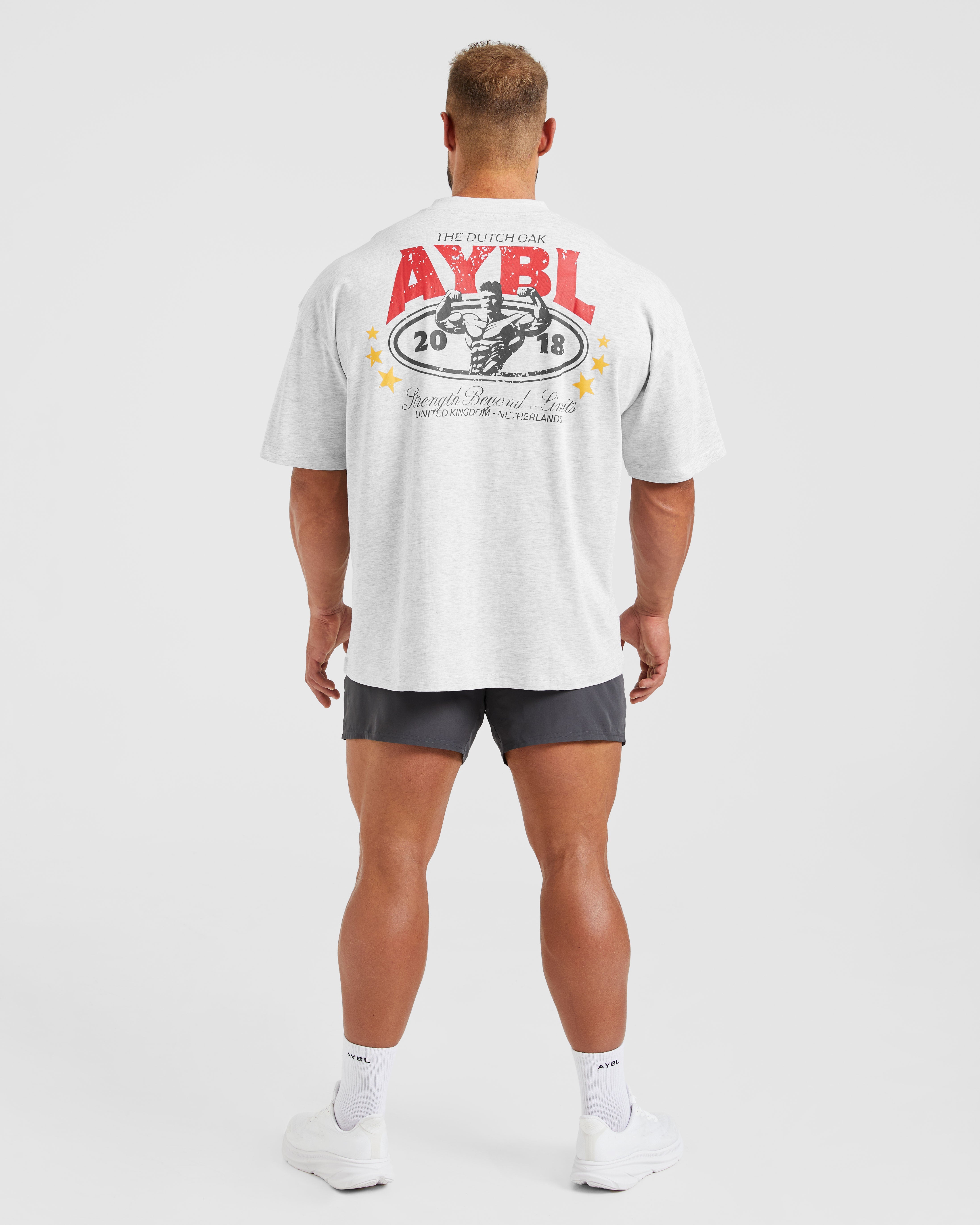 Wesley Vissers X Beyond Limits Oversized T Shirt - Grijs Marl