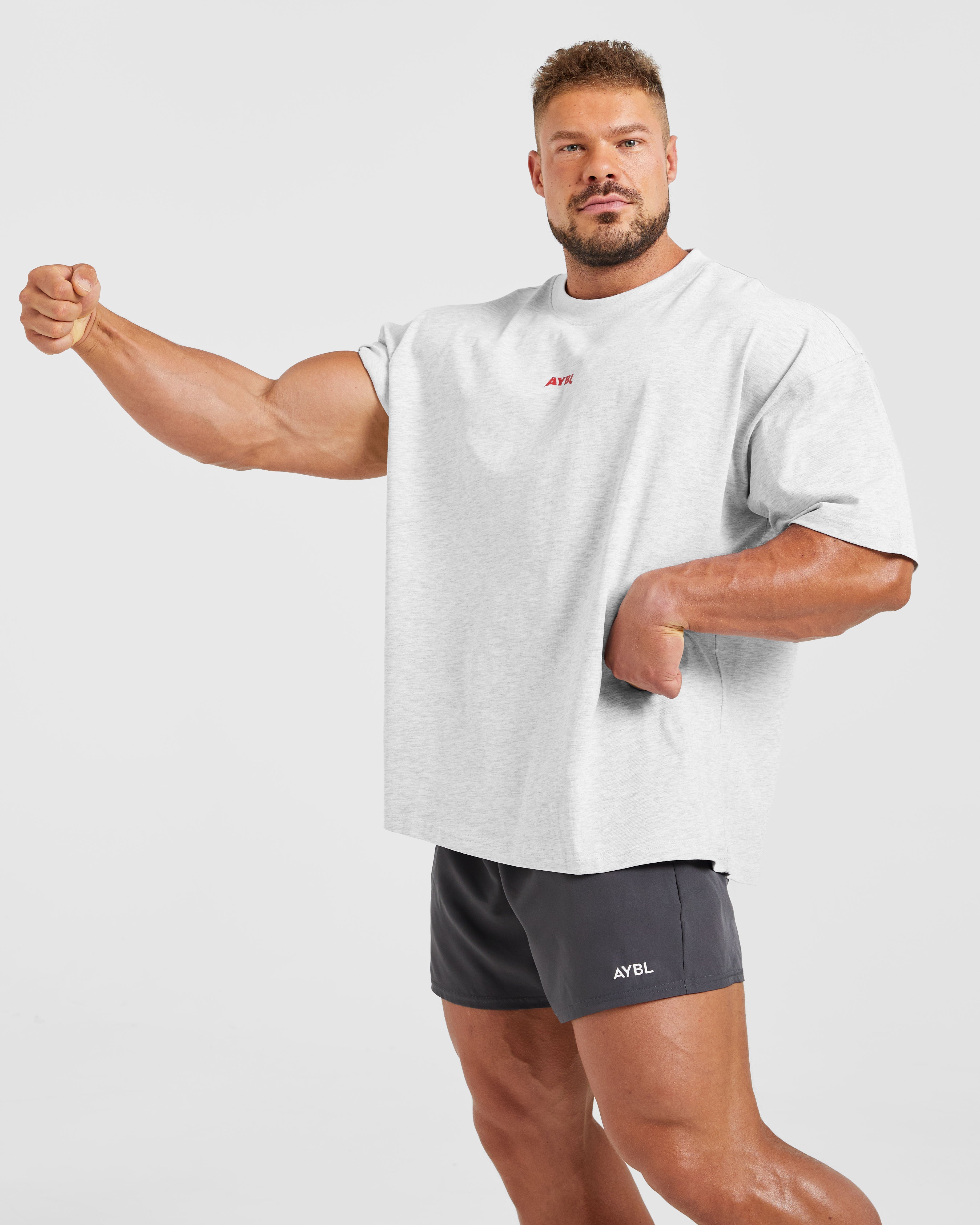 Wesley Vissers X Beyond Limits Oversized T Shirt - Grijs Marl