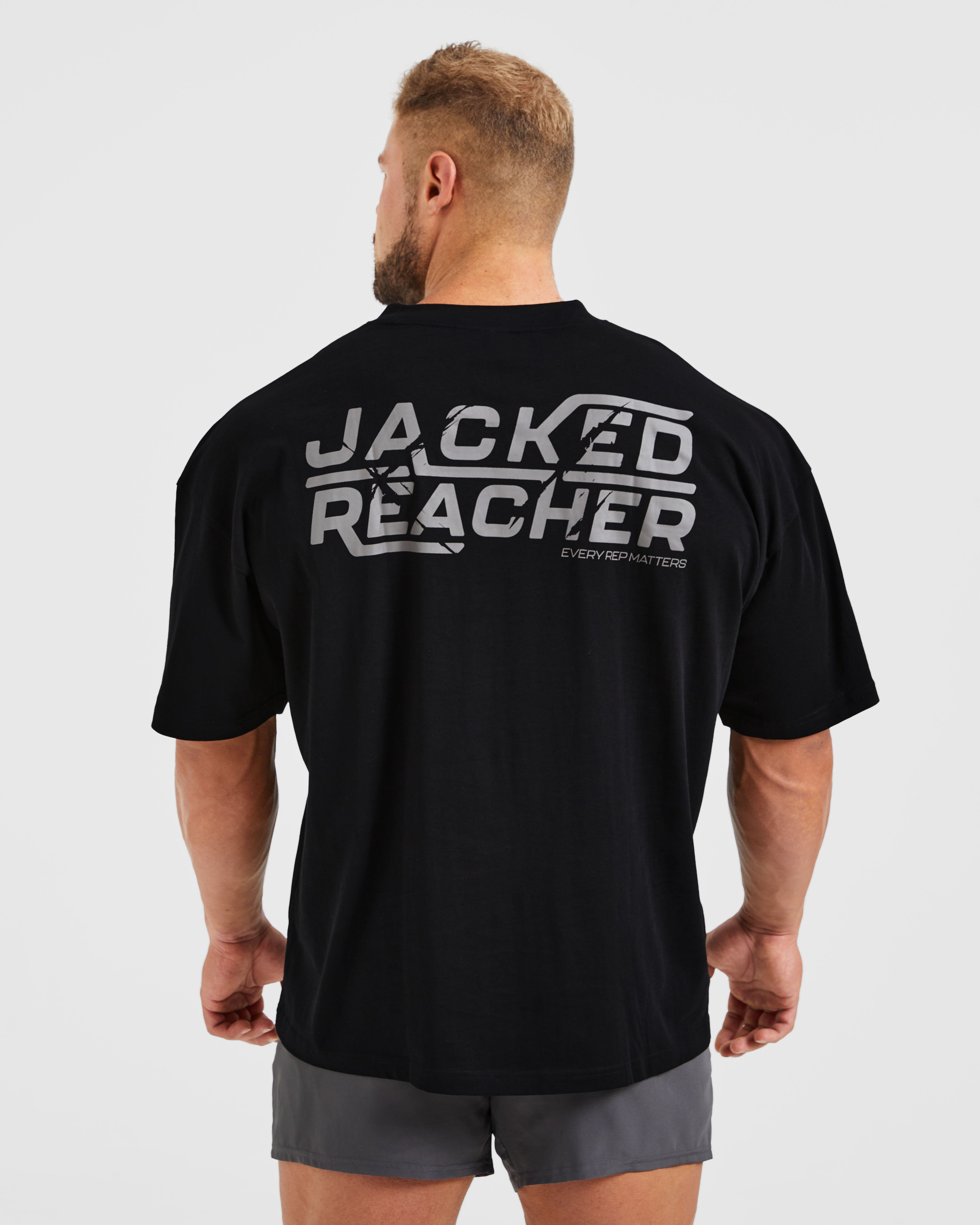 Wesley Vissers X Jacked Reacher Oversized T Shirt - Zwart