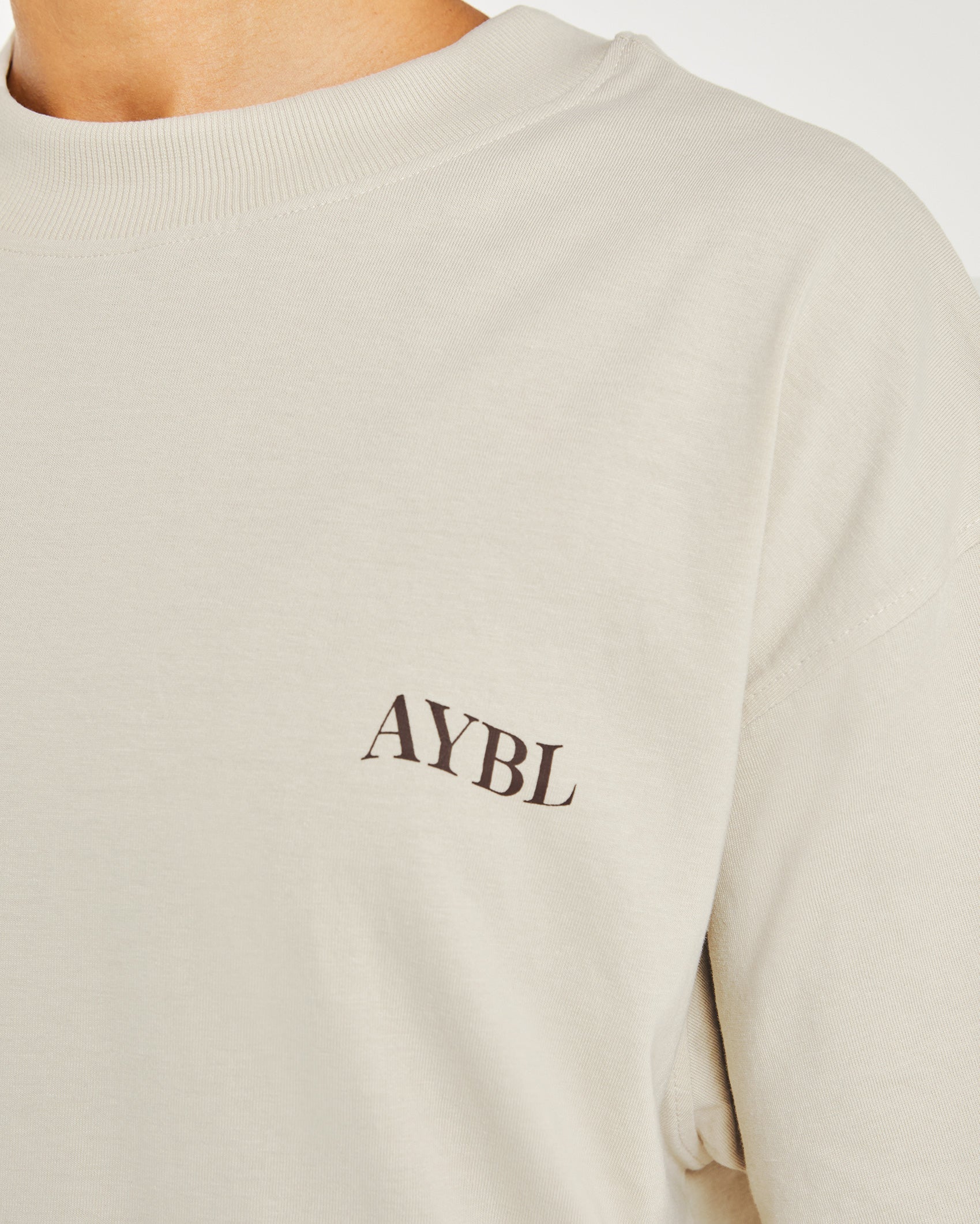 Be Good To Yourself Oversized T Shirt - Beige/Bruin