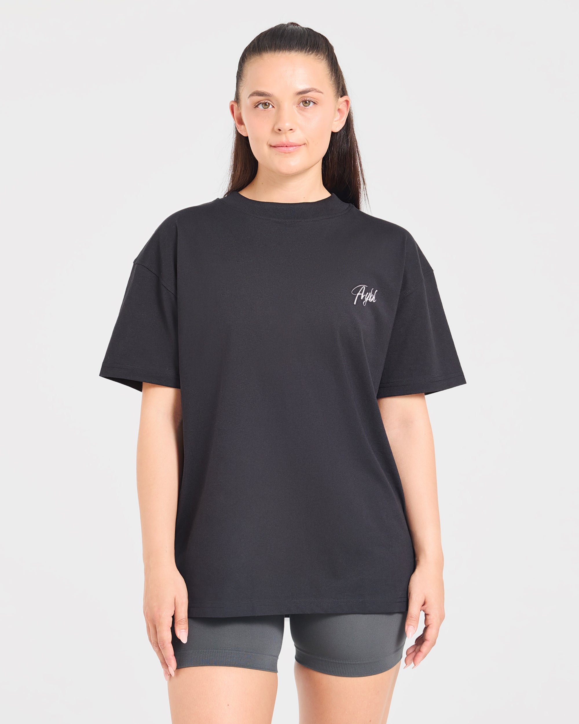 Lift Graphic 2.0 Oversized T Shirt - Zwart
