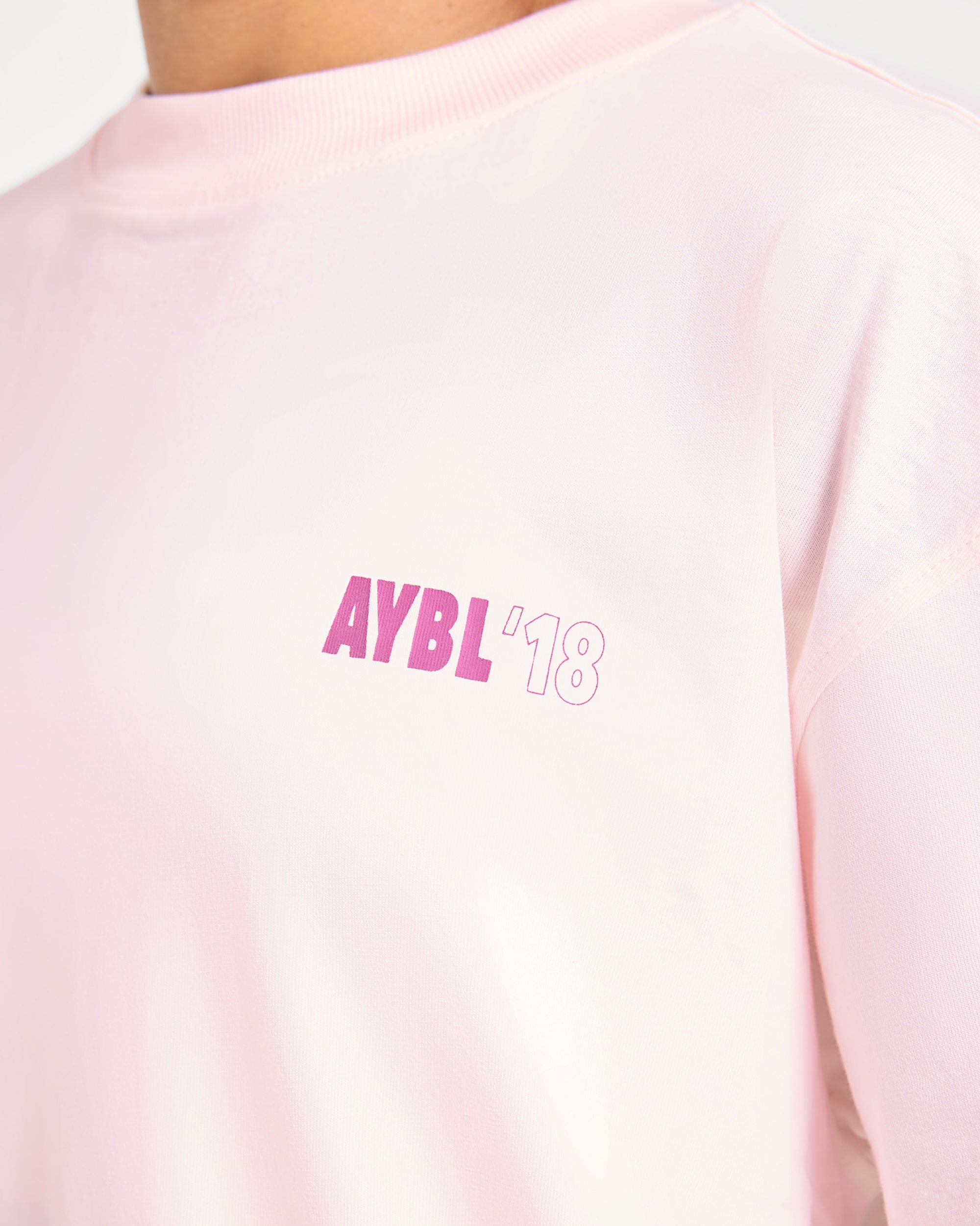 AYBL Run Oversized T Shirt - Baby Roze