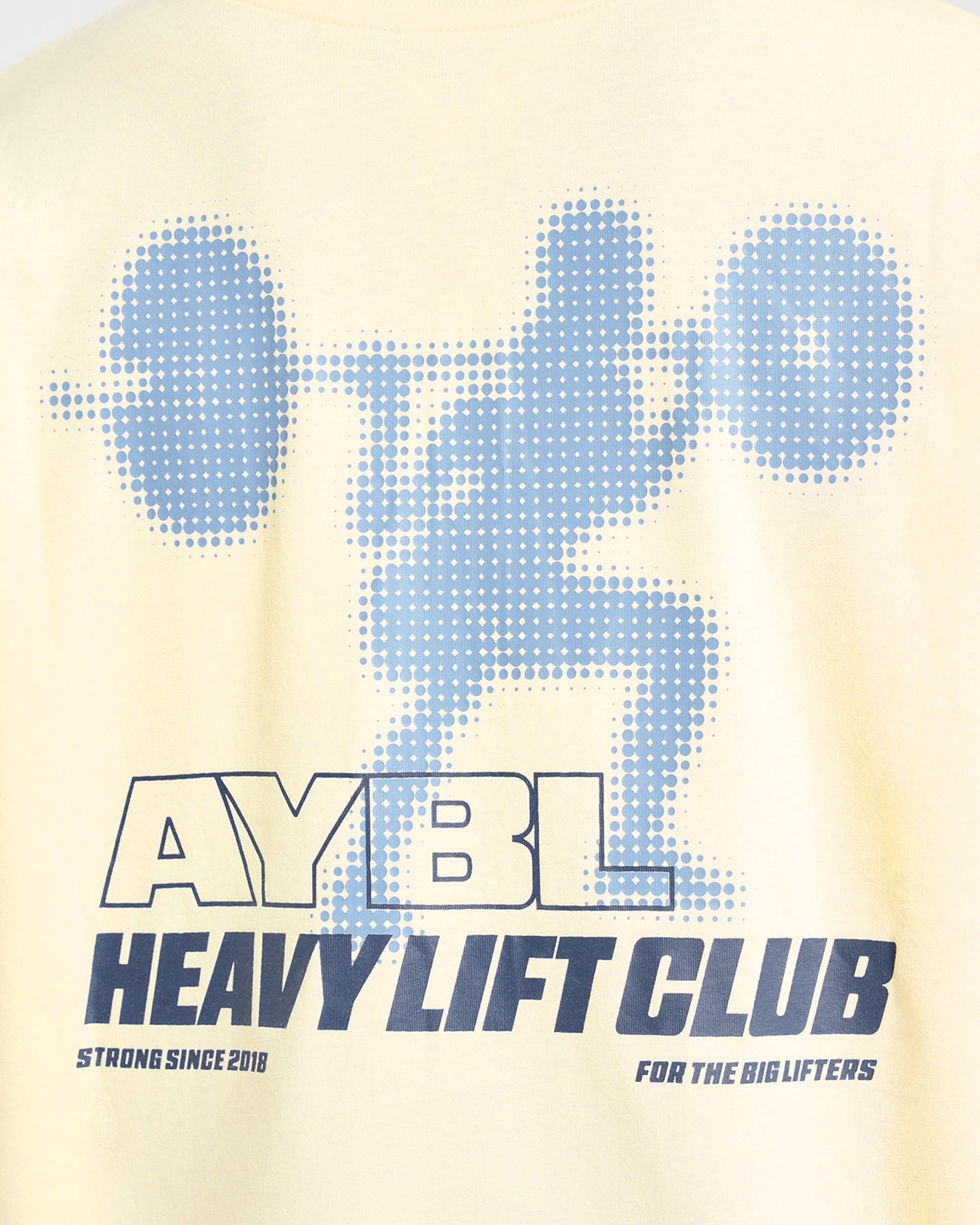 Heavy Lift Club Oversized T Shirt - Butter Geel